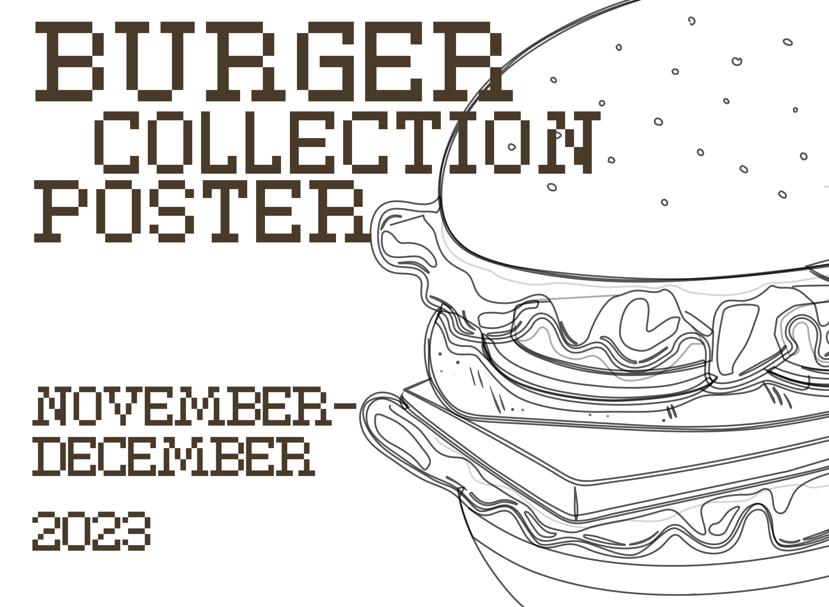 Burger collection poster — Изображение №1 — Иллюстрация, Графика на Dprofile