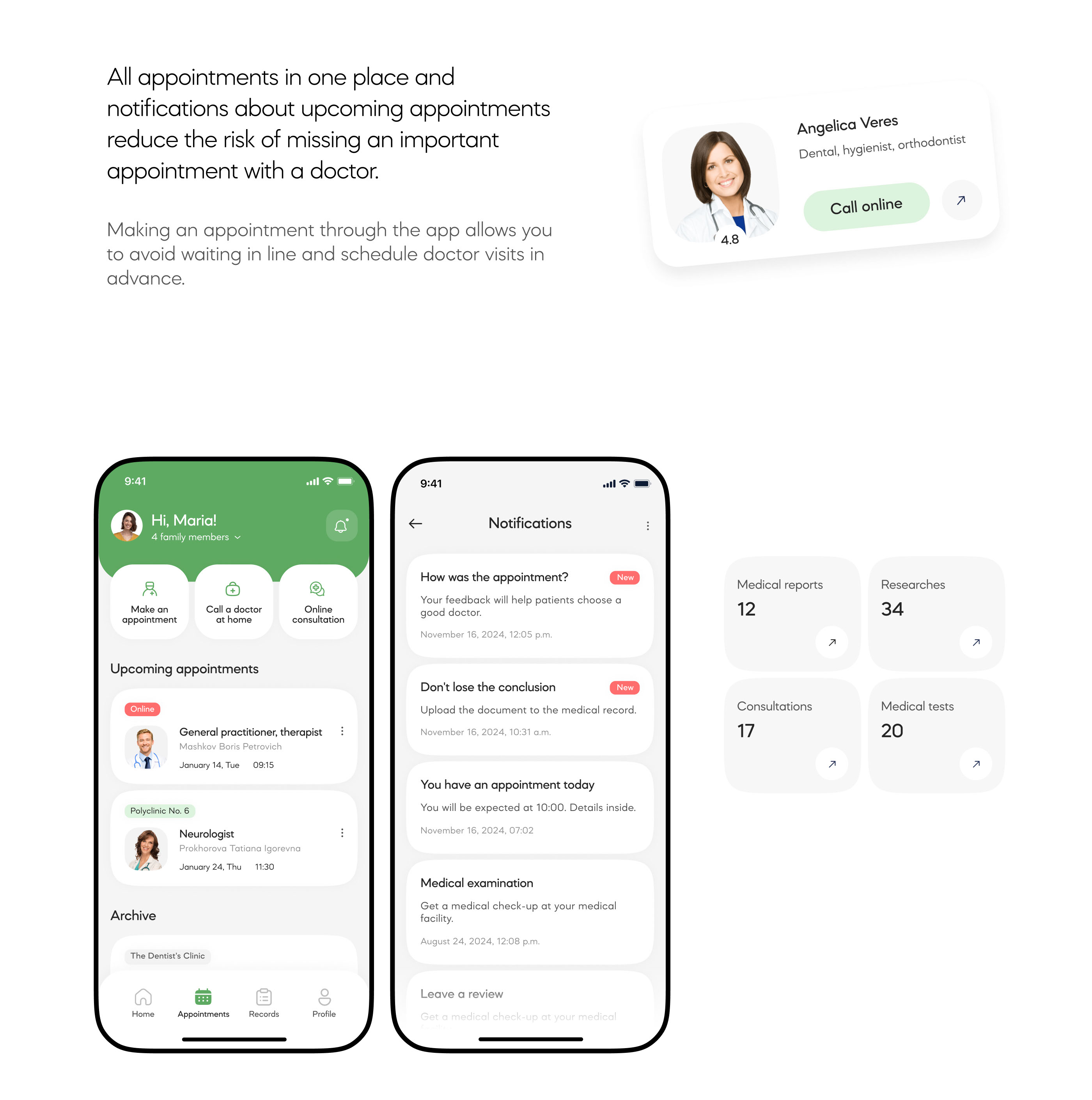 MedCity - Take care of your family's health — Изображение №9 — Интерфейсы на Dprofile