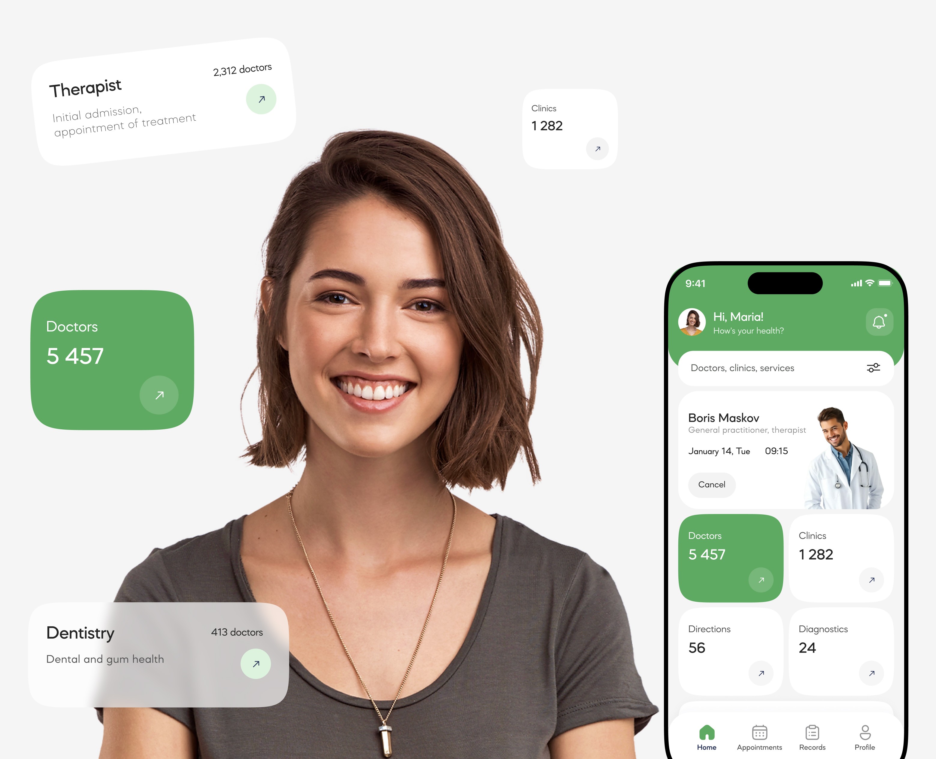 MedCity - Take care of your family's health — Интерфейсы на Dprofile