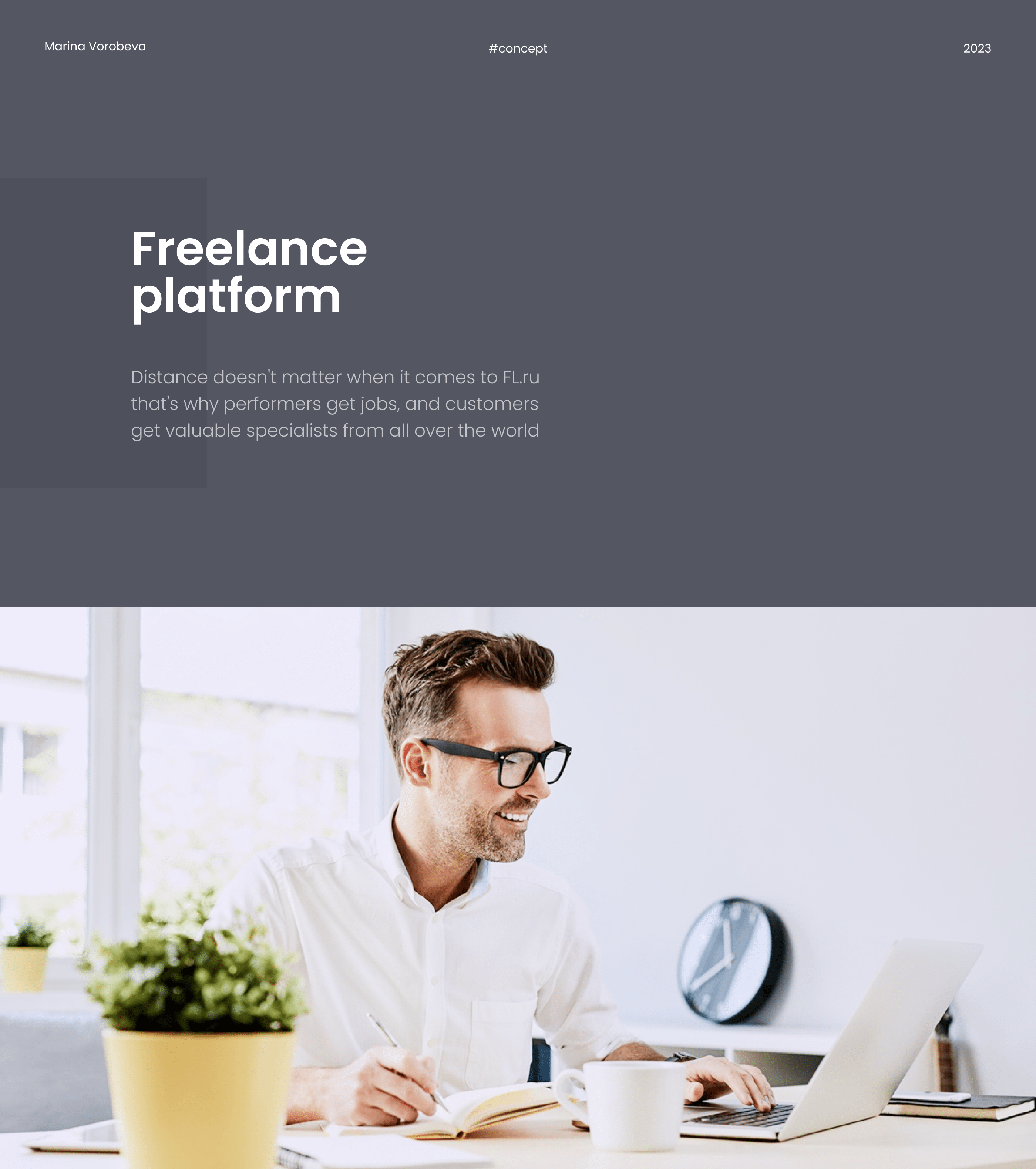 Redesign concept FL.ru - big freelance platform — Изображение №1 — Интерфейсы, Брендинг на Dprofile