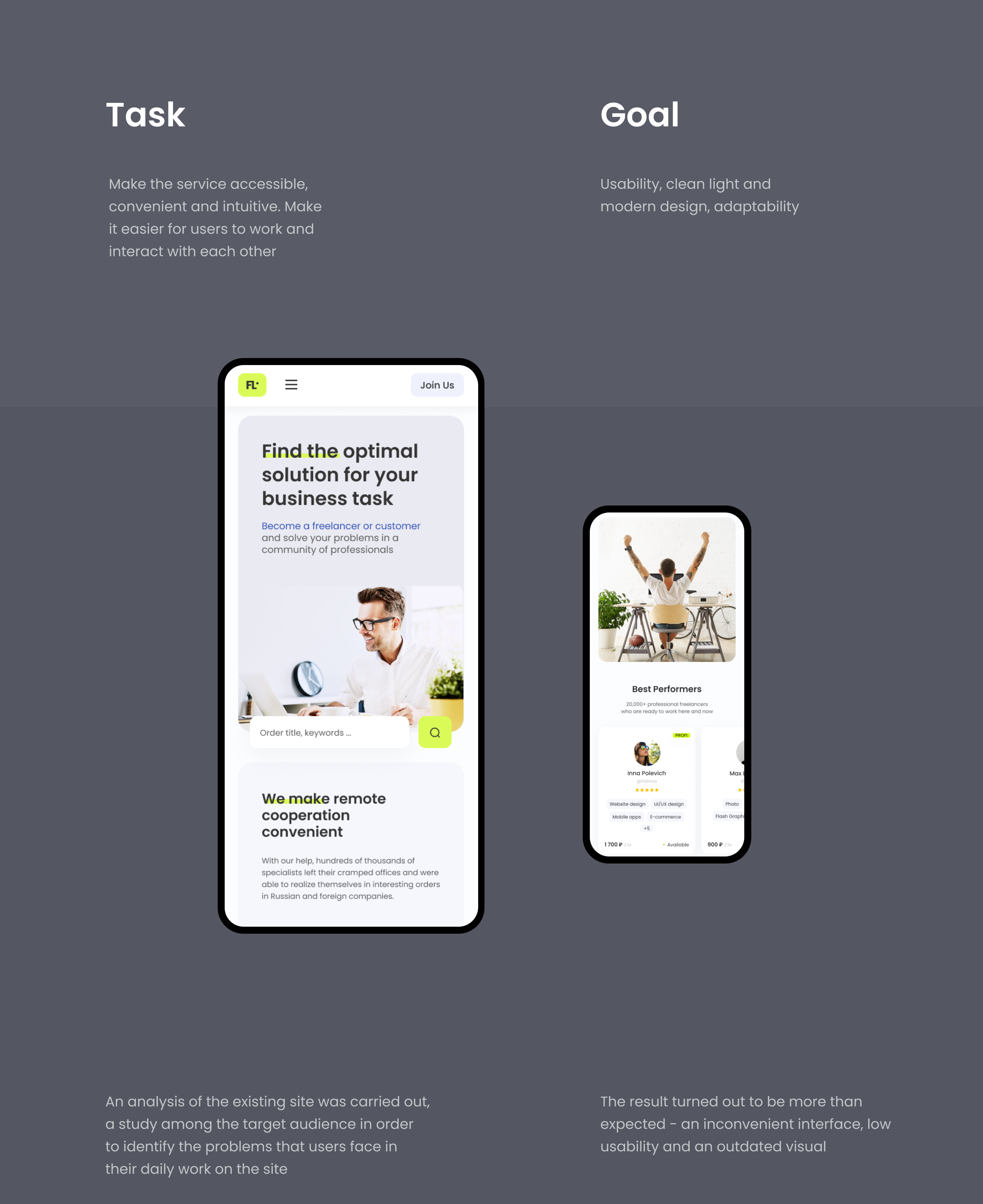 Redesign concept FL.ru - big freelance platform — Изображение №2 — Интерфейсы, Брендинг на Dprofile