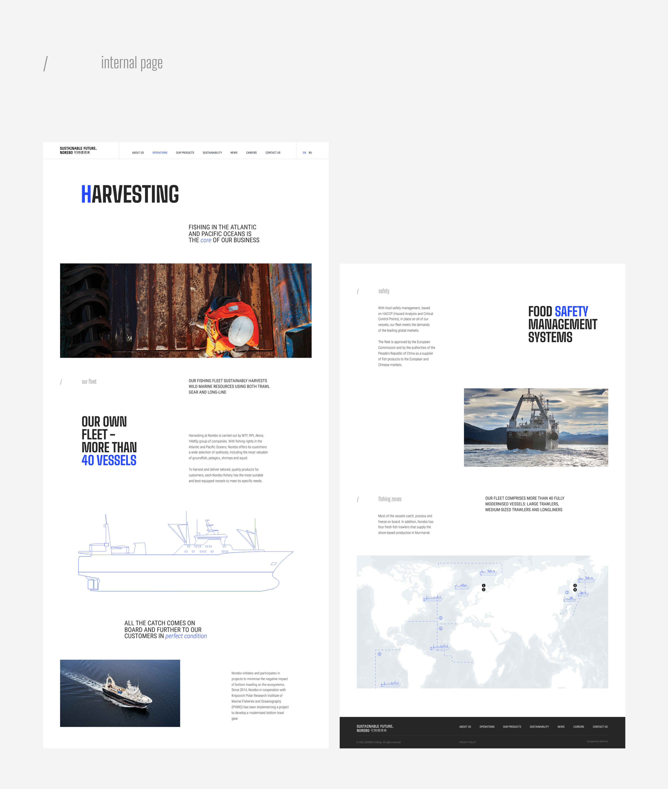 NOREBO - Fishing holding website — Изображение №6 — Интерфейсы на Dprofile