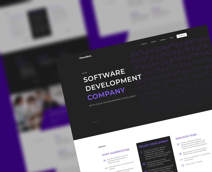 Корпоративный сайт для IT-компании на Dprofile