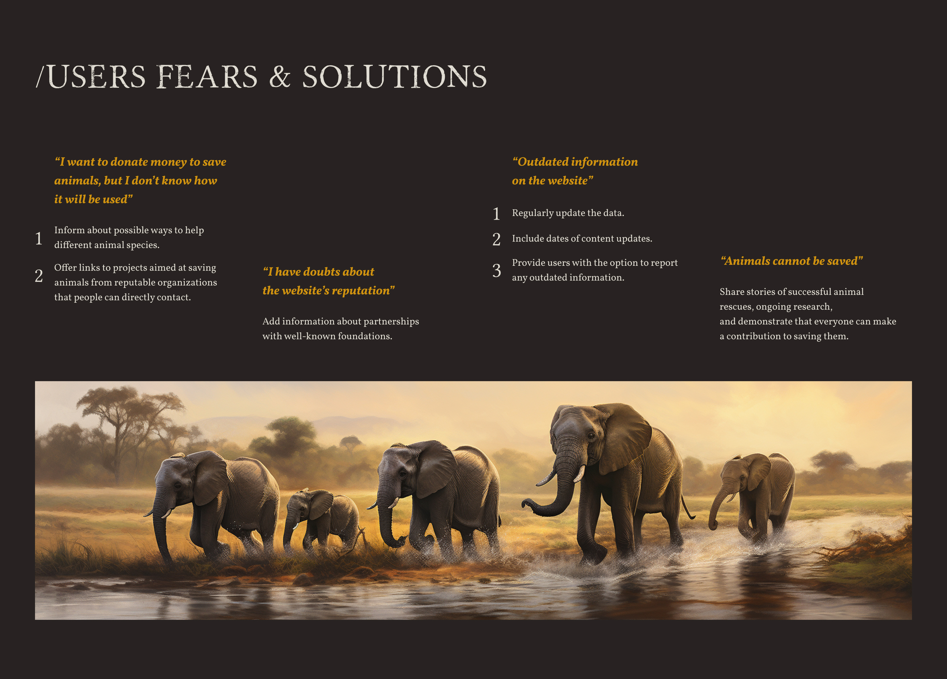 Protecting Endangered Animals / Website Concept Design — Изображение №3 — Интерфейсы на Dprofile
