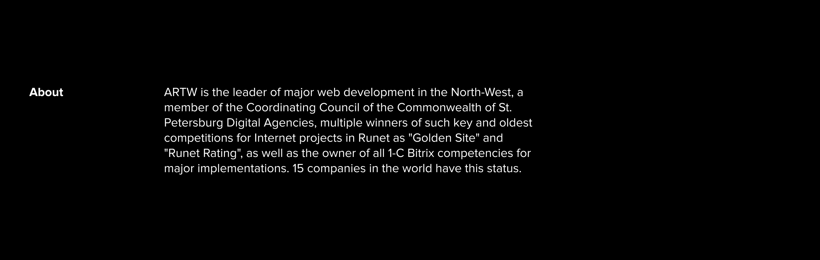 ARTW — Agency website Redesign Concept — Изображение №2 — Интерфейсы на Dprofile