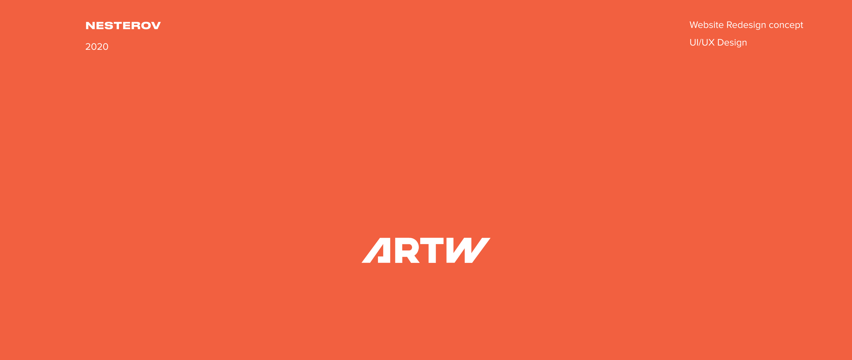 ARTW — Agency website Redesign Concept — Изображение №1 — Интерфейсы на Dprofile
