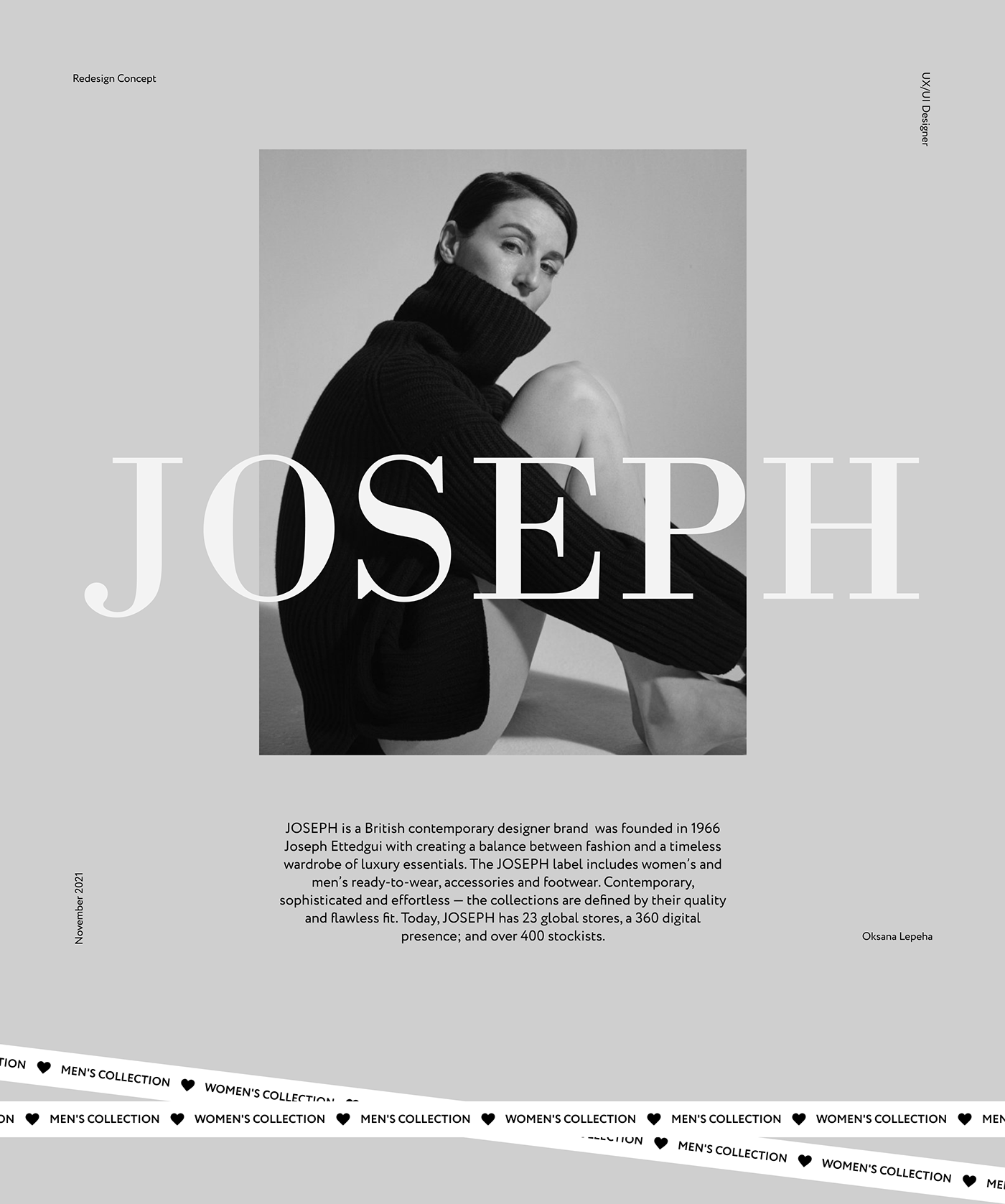 Joseph / E-commerce concept — Изображение №1 — Интерфейсы, Маркетинг на Dprofile