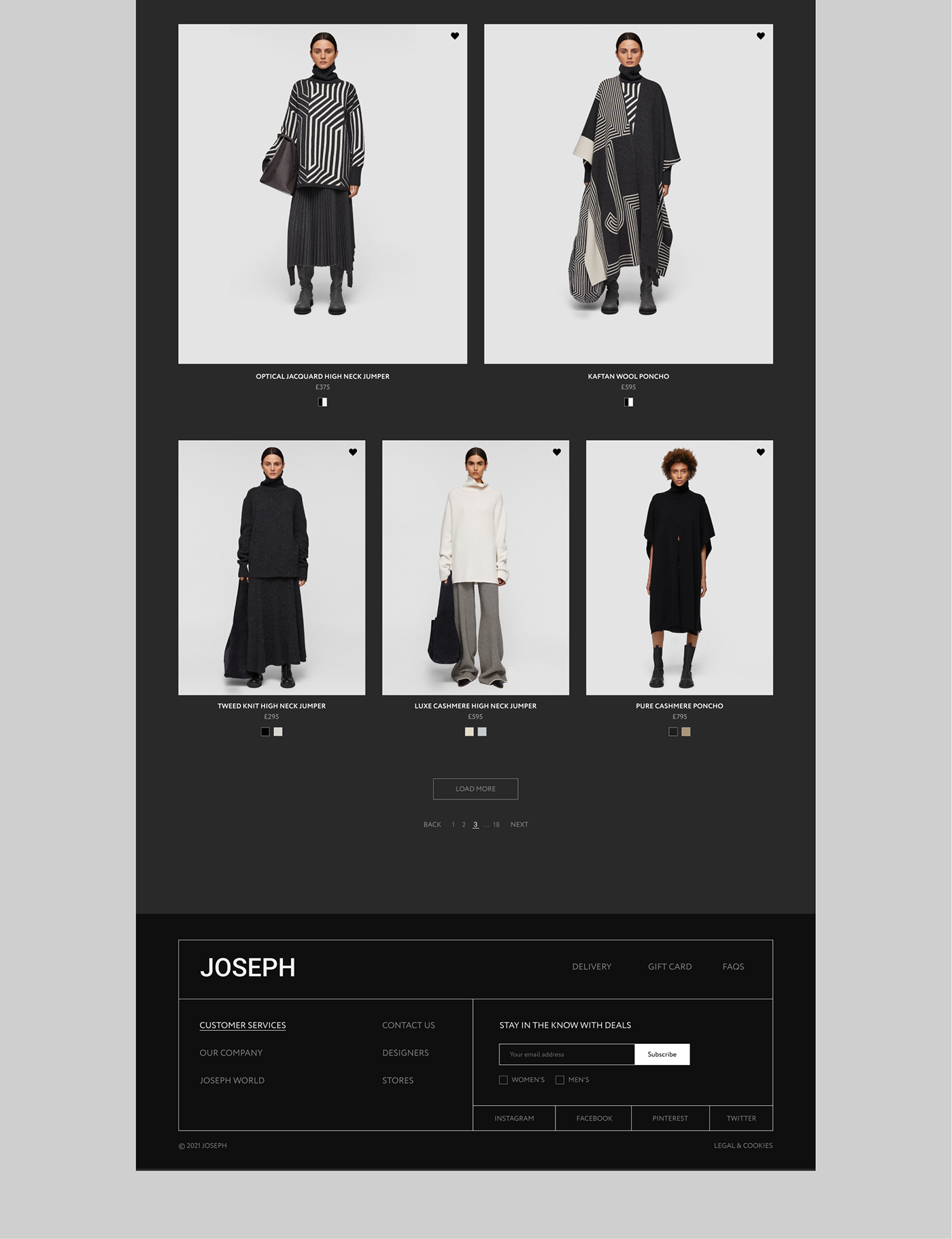 Joseph / E-commerce concept — Изображение №8 — Интерфейсы, Маркетинг на Dprofile