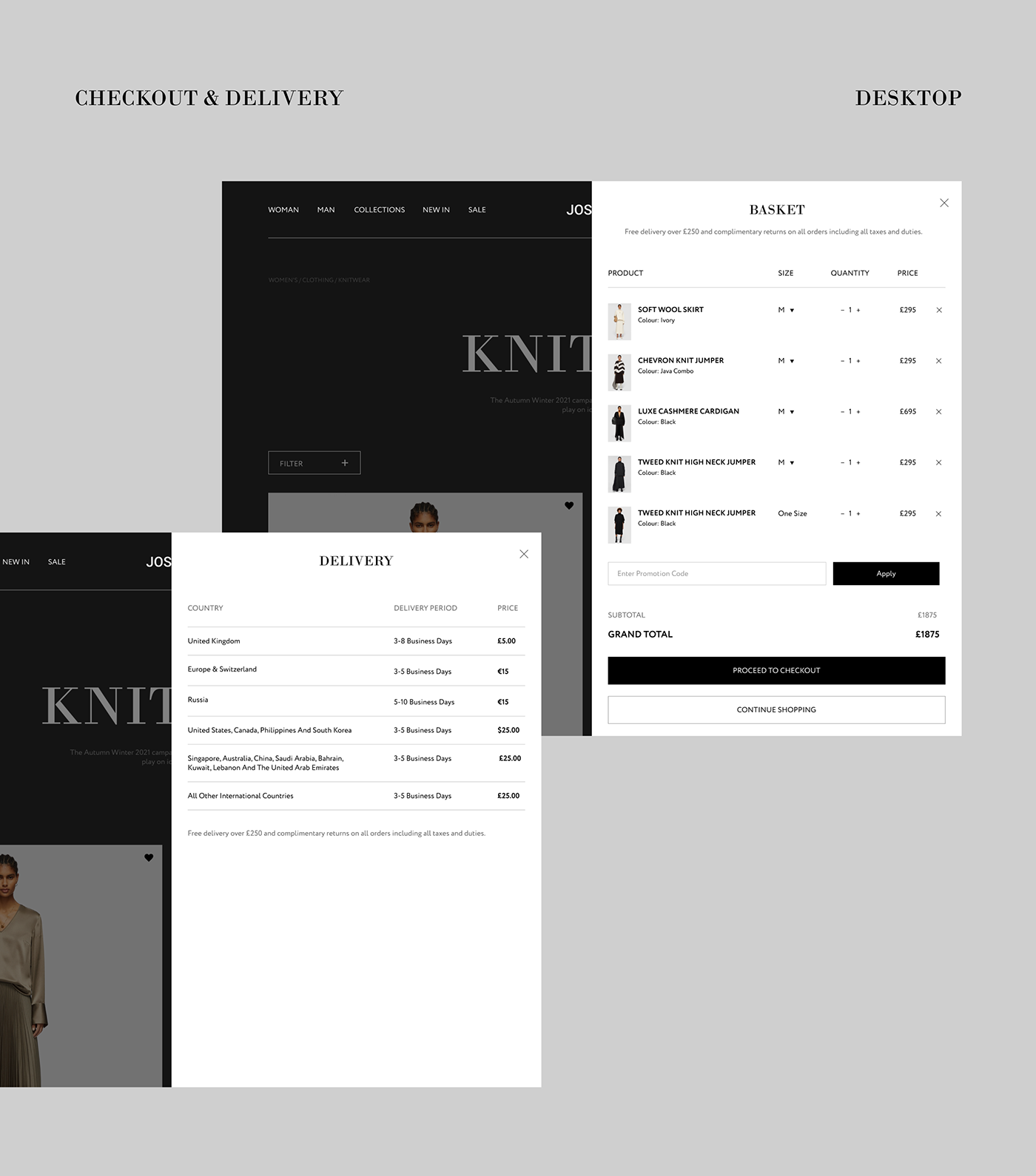 Joseph / E-commerce concept — Изображение №12 — Интерфейсы, Маркетинг на Dprofile