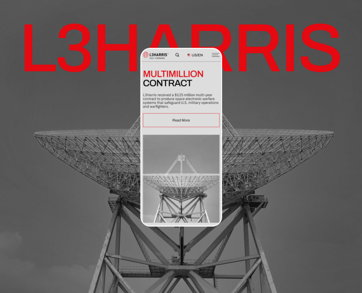 Корпоративный сайт L3Harris — Интерфейсы, Маркетинг на Dprofile