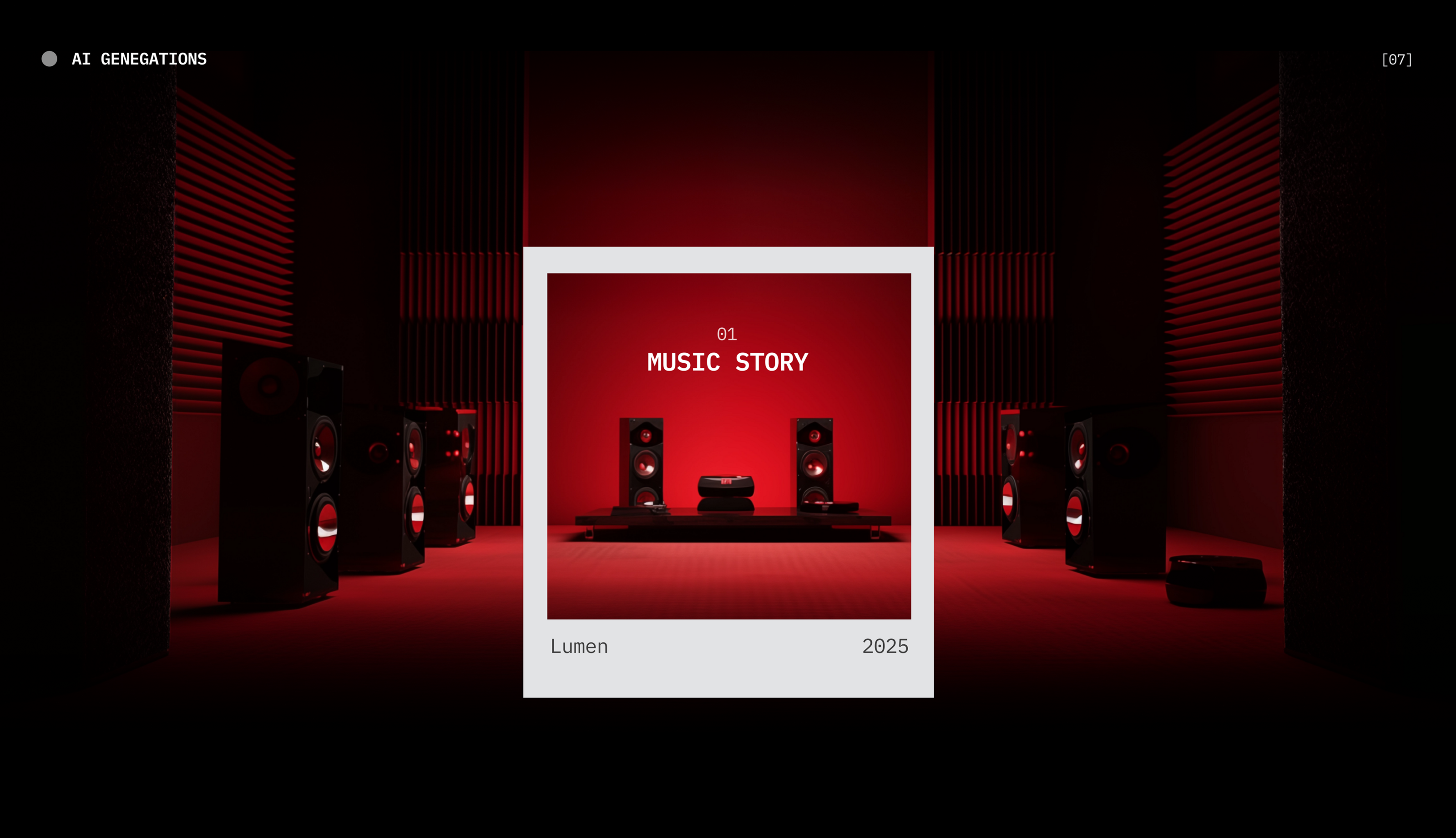 LUMEN SOUND STUDIO | DESIGN CONCEPT | WEB — Изображение №10 — Интерфейсы, 3D на Dprofile