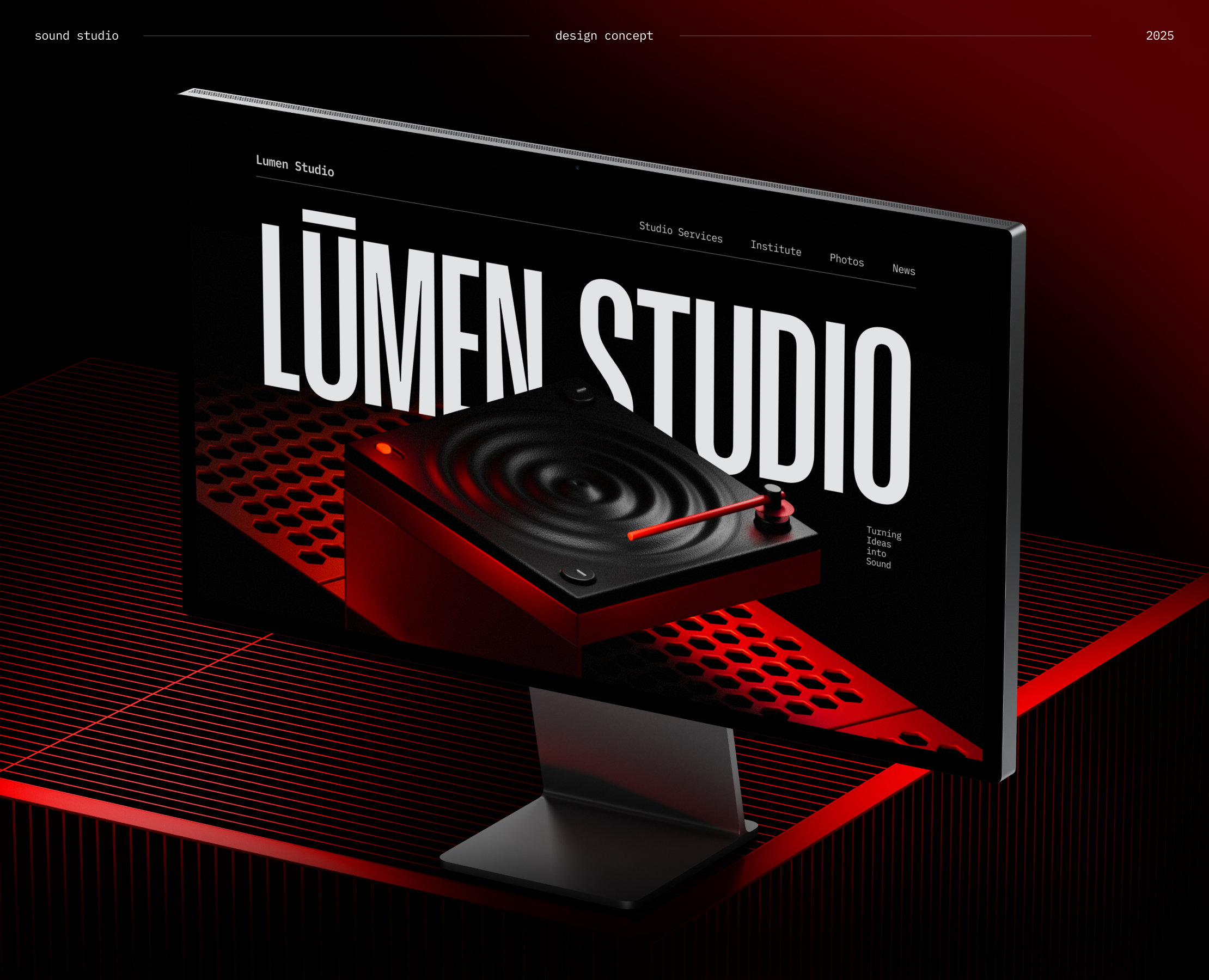 LUMEN SOUND STUDIO | DESIGN CONCEPT | WEB на Dprofile