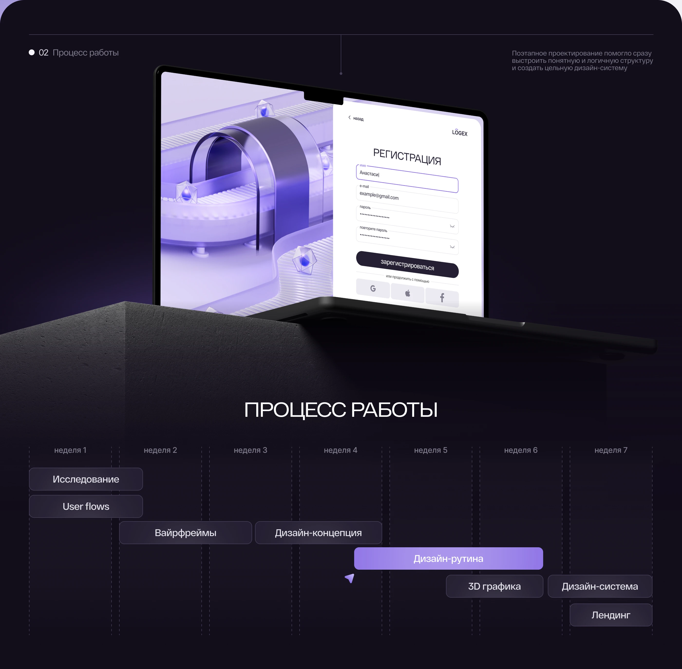 Logex | Interface design | UI-UX — Изображение №3 — Интерфейсы, 3D на Dprofile