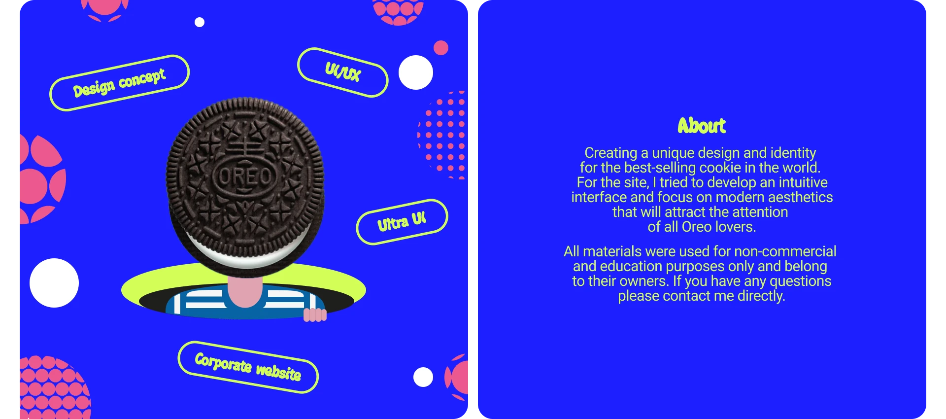 OREO — Изображение №2 — Интерфейсы, Иллюстрация на Dprofile