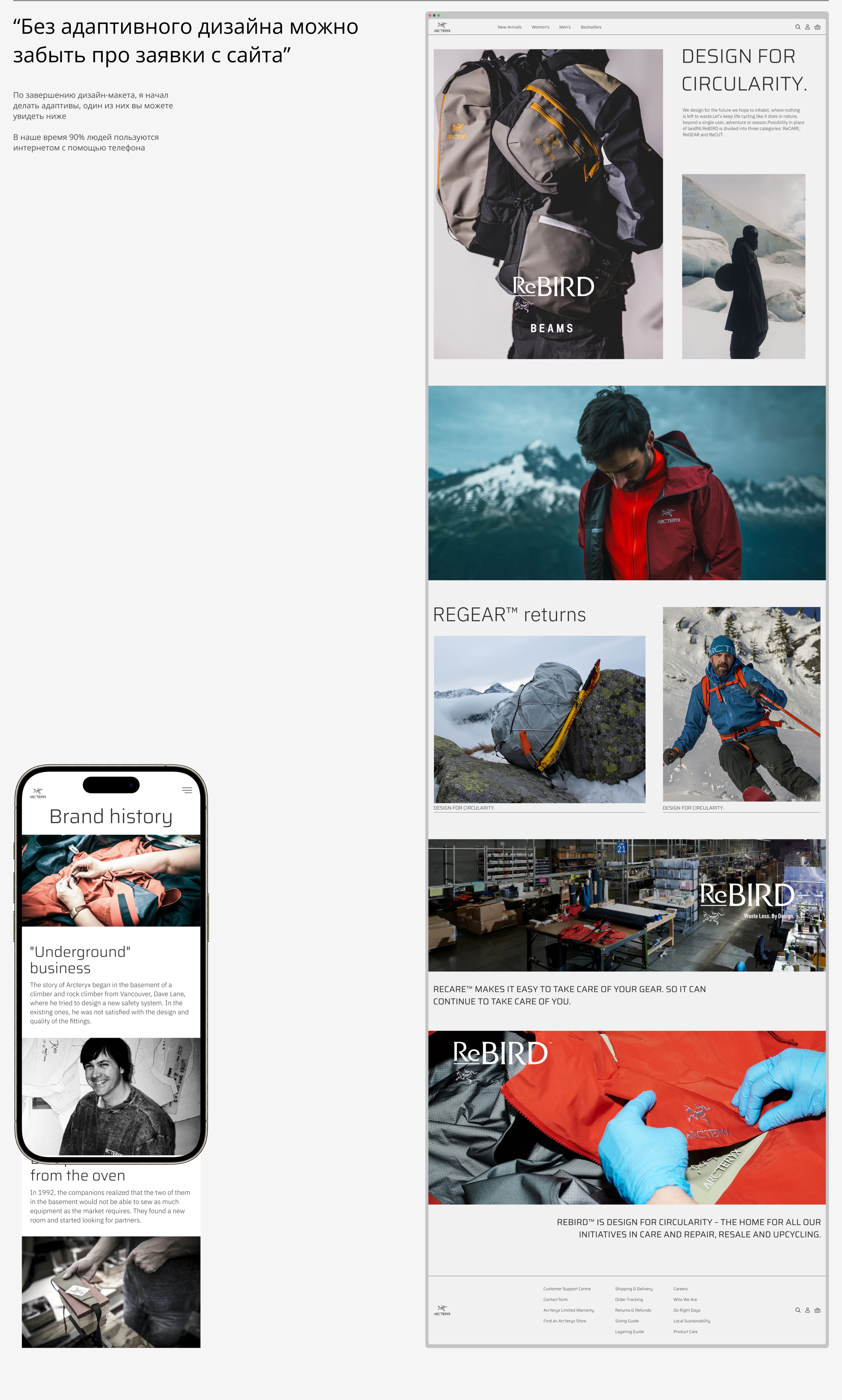 Редизайн сайта Arc'teryx — Изображение №6 — Интерфейсы, Маркетинг на Dprofile