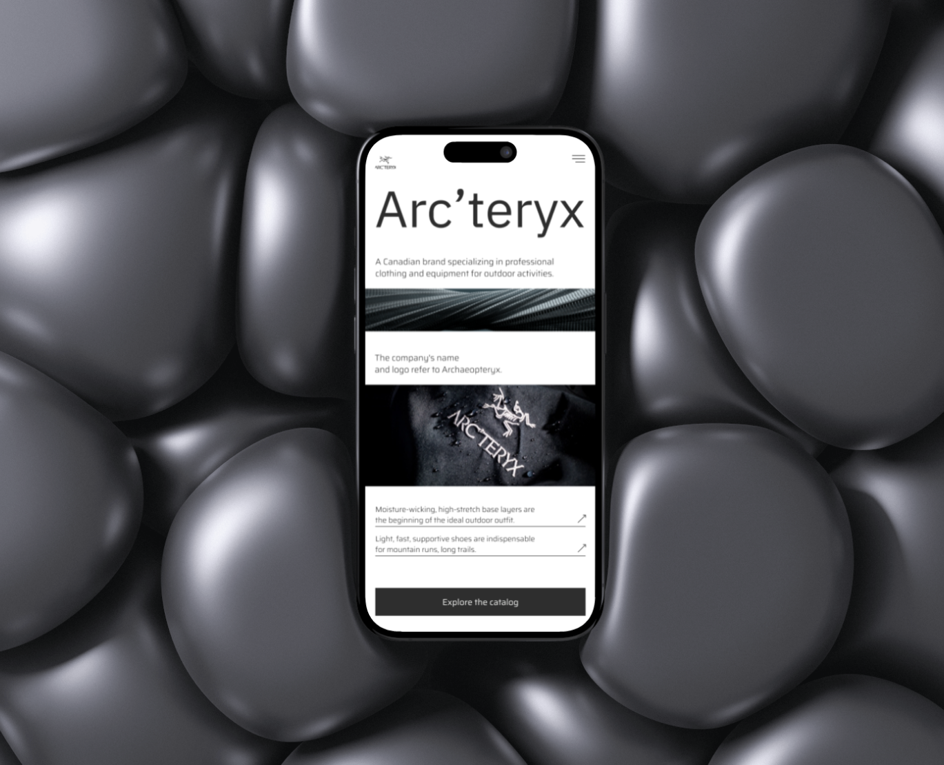 Редизайн сайта Arc'teryx на Dprofile