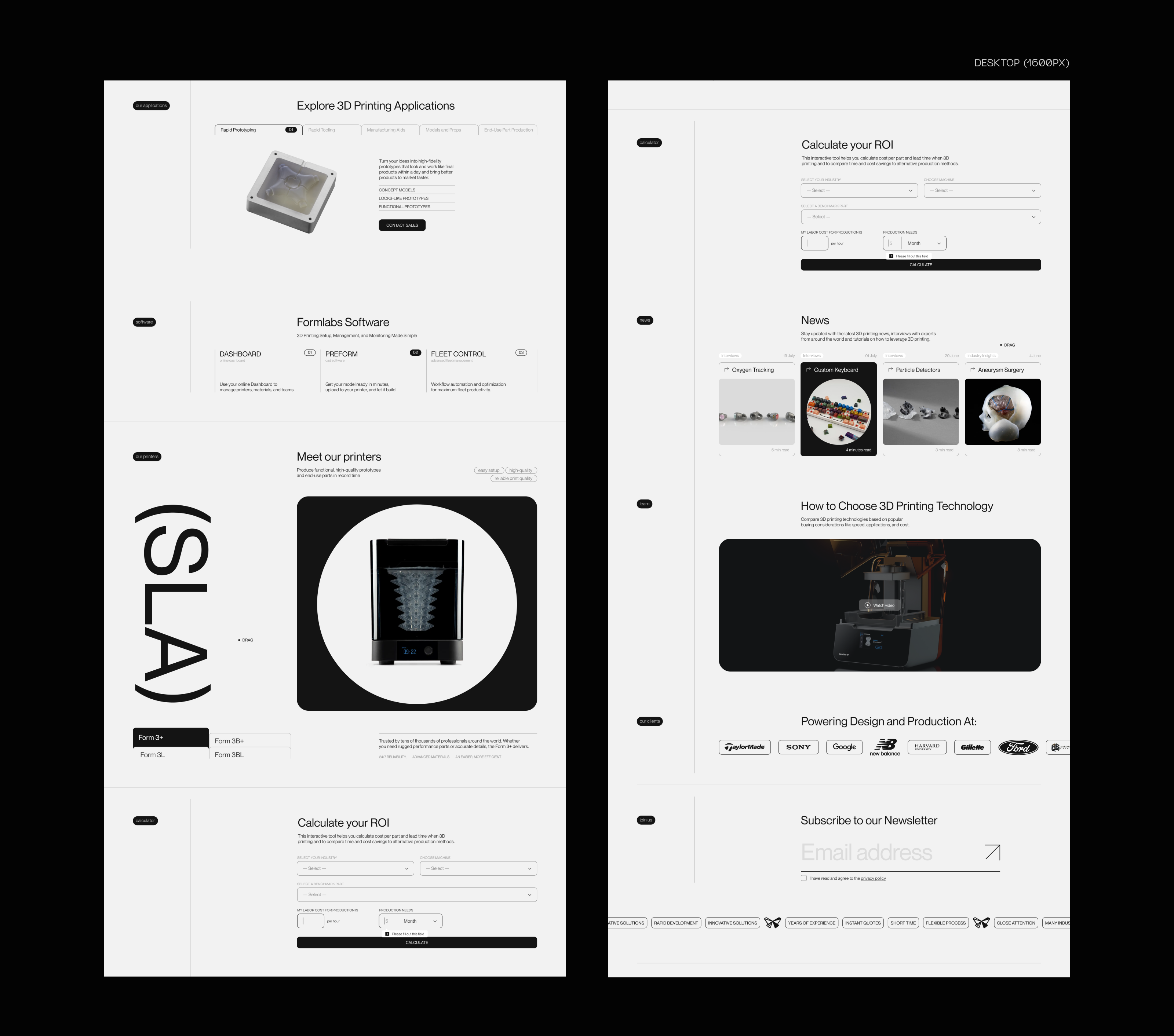 Formlabs / Redesign concept — Изображение №7 — Интерфейсы, Анимация на Dprofile