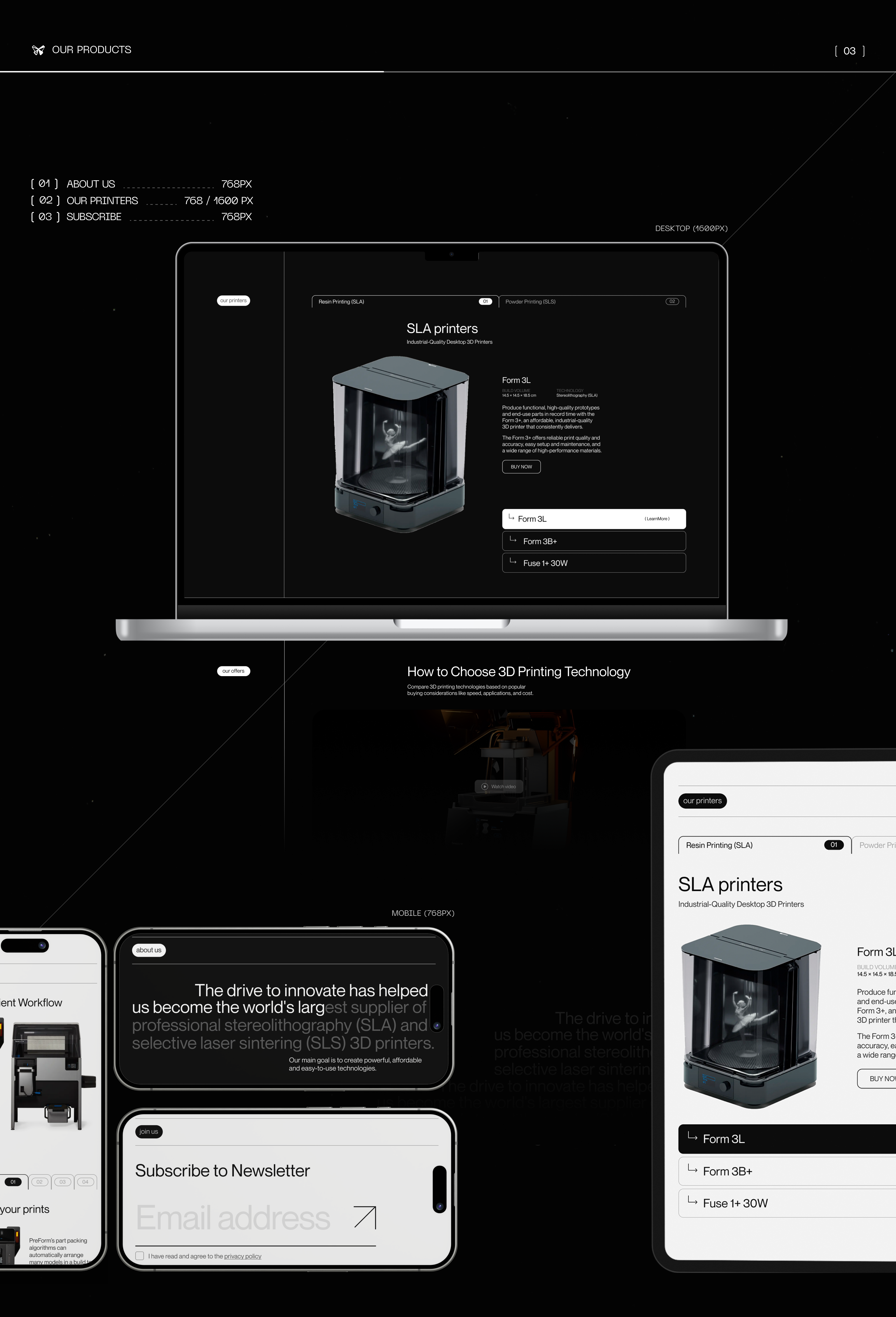 Formlabs / Redesign concept — Изображение №11 — Интерфейсы, Анимация на Dprofile