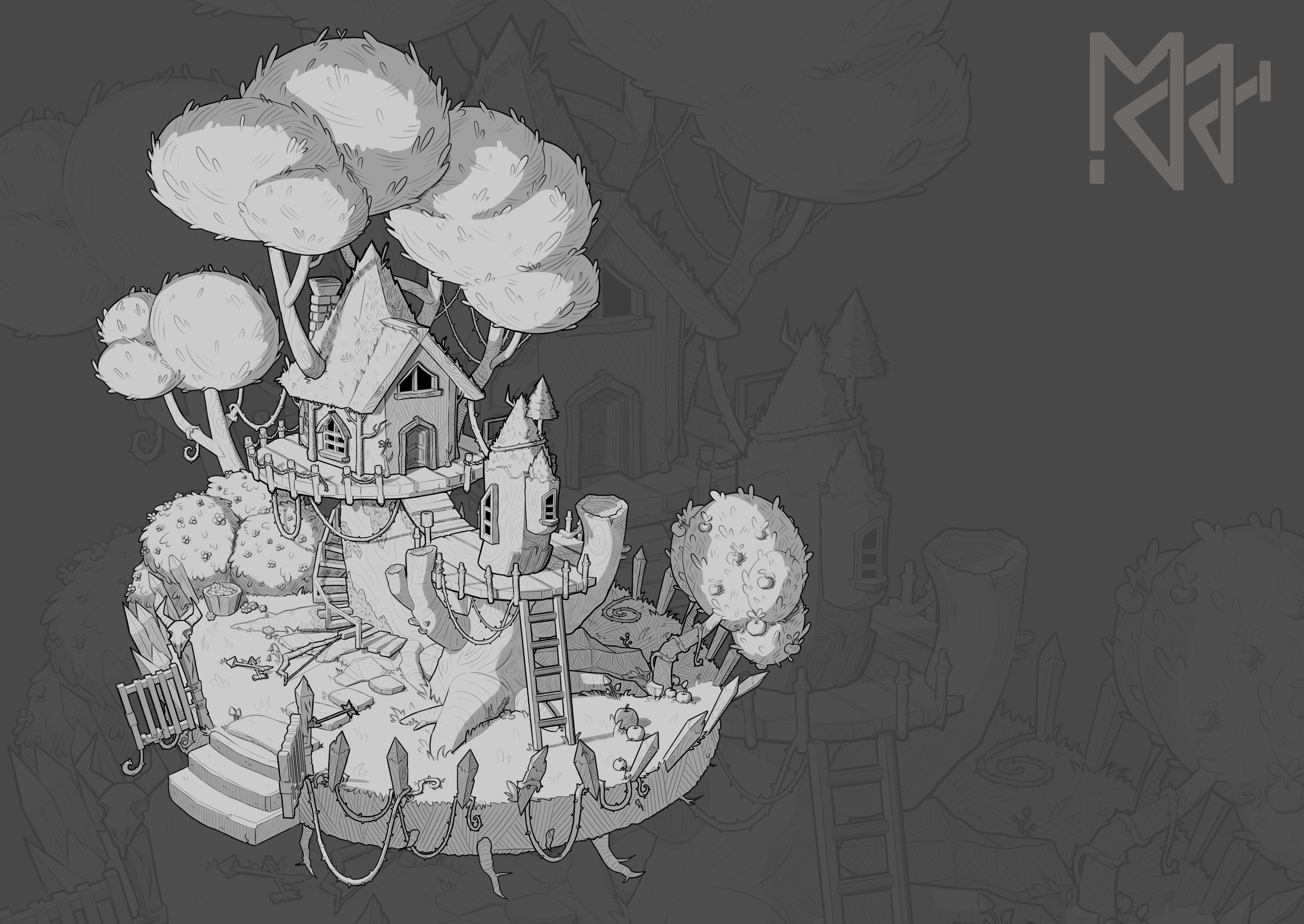 Учебные работы по 2D рисунку. — Изображение №6 — Иллюстрация, Графика на Dprofile