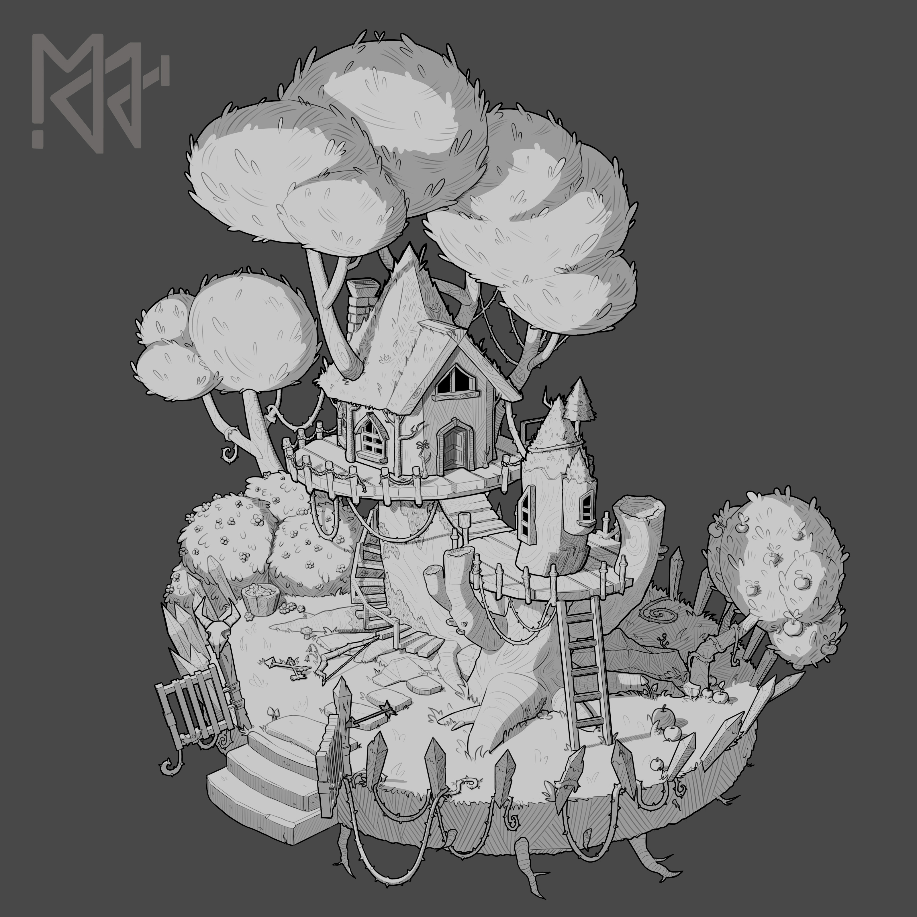 Учебные работы по 2D рисунку. — Изображение №5 — Иллюстрация, Графика на Dprofile