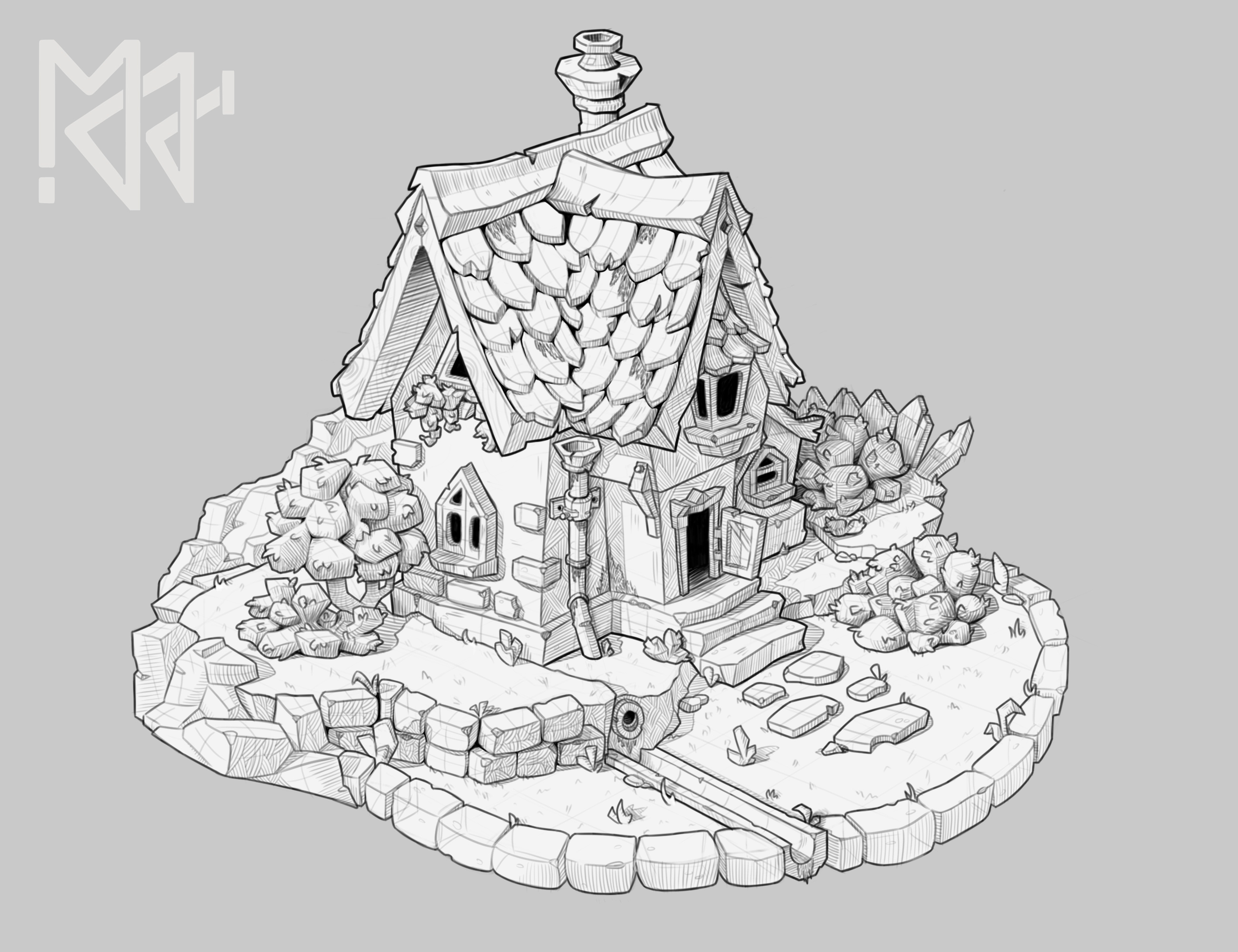 Учебные работы по 2D рисунку. — Изображение №4 — Иллюстрация, Графика на Dprofile