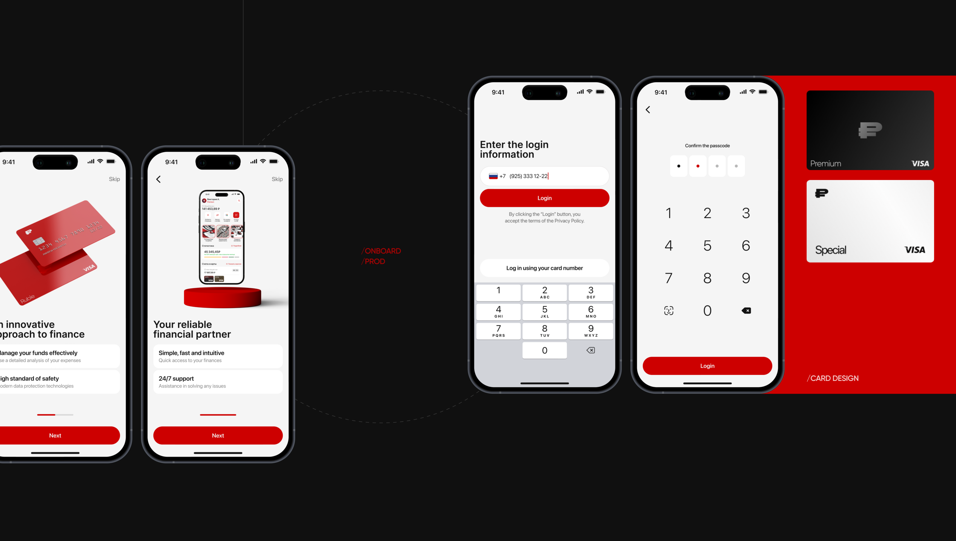 RUBLE BANK | MOBILE APP PROJECT — Изображение №3 — Интерфейсы, Брендинг на Dprofile