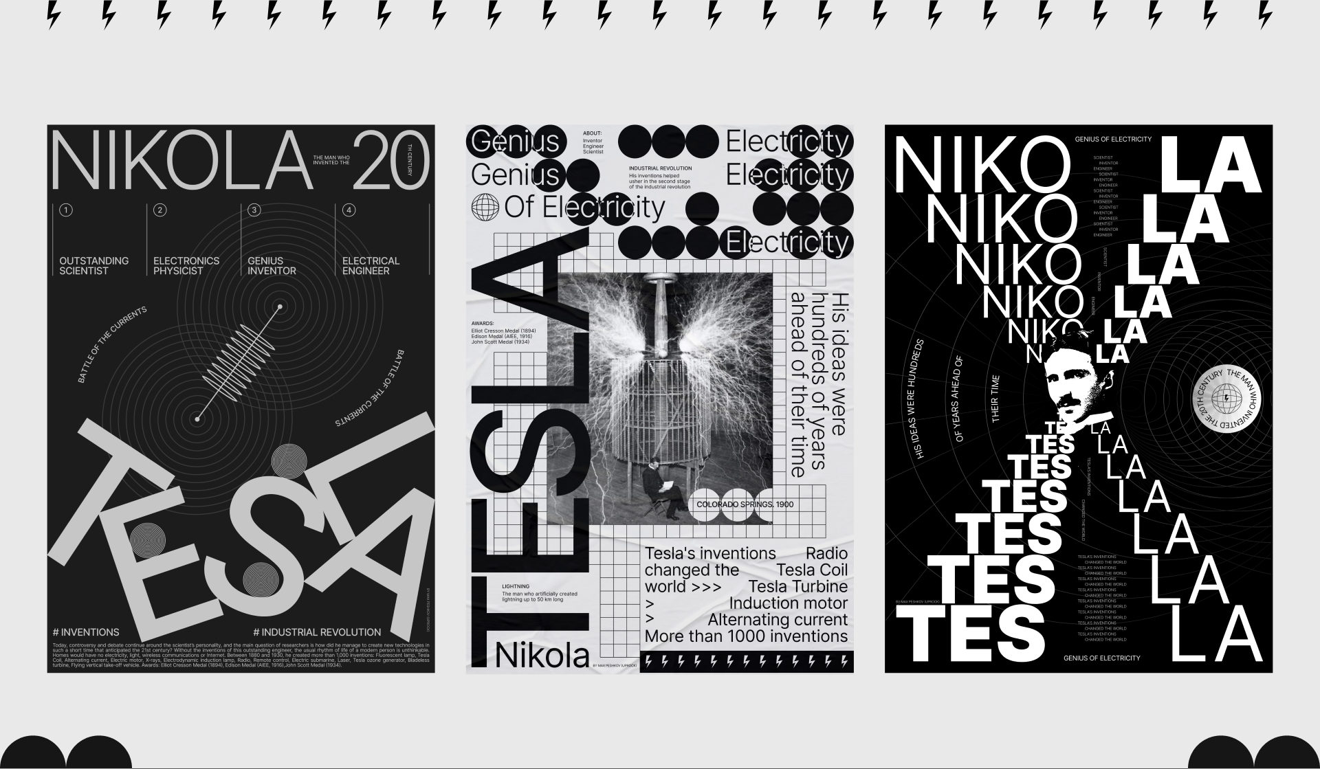 TESLA POSTERS — Изображение №8 — Графика на Dprofile