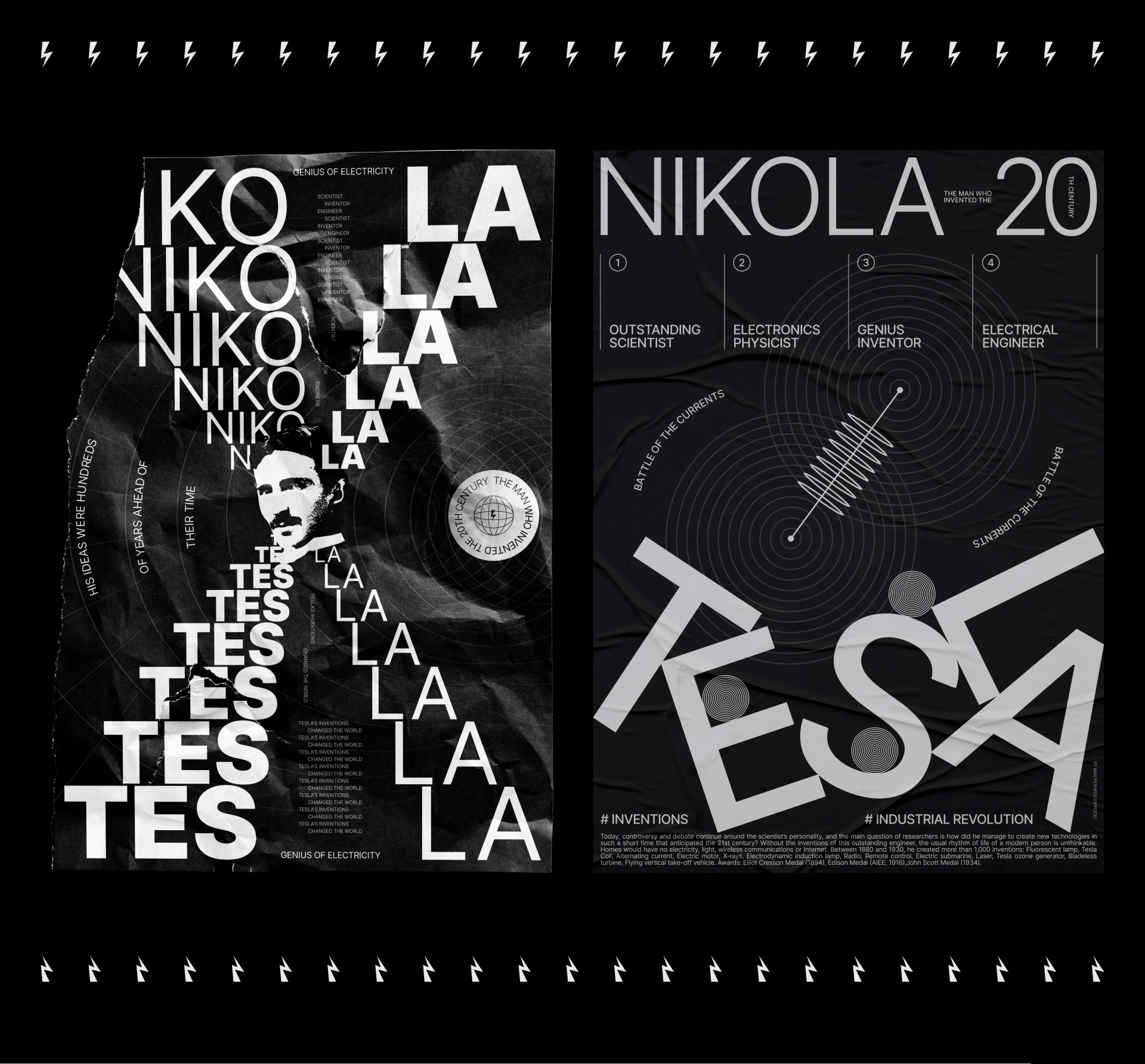 TESLA POSTERS — Изображение №6 — Графика на Dprofile