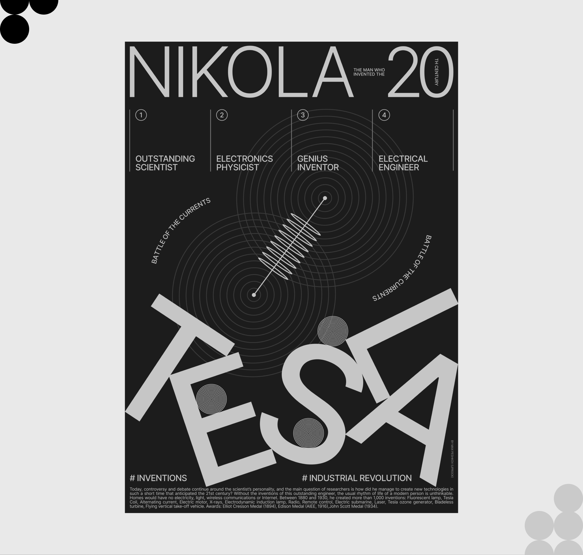 TESLA POSTERS — Изображение №3 — Графика на Dprofile