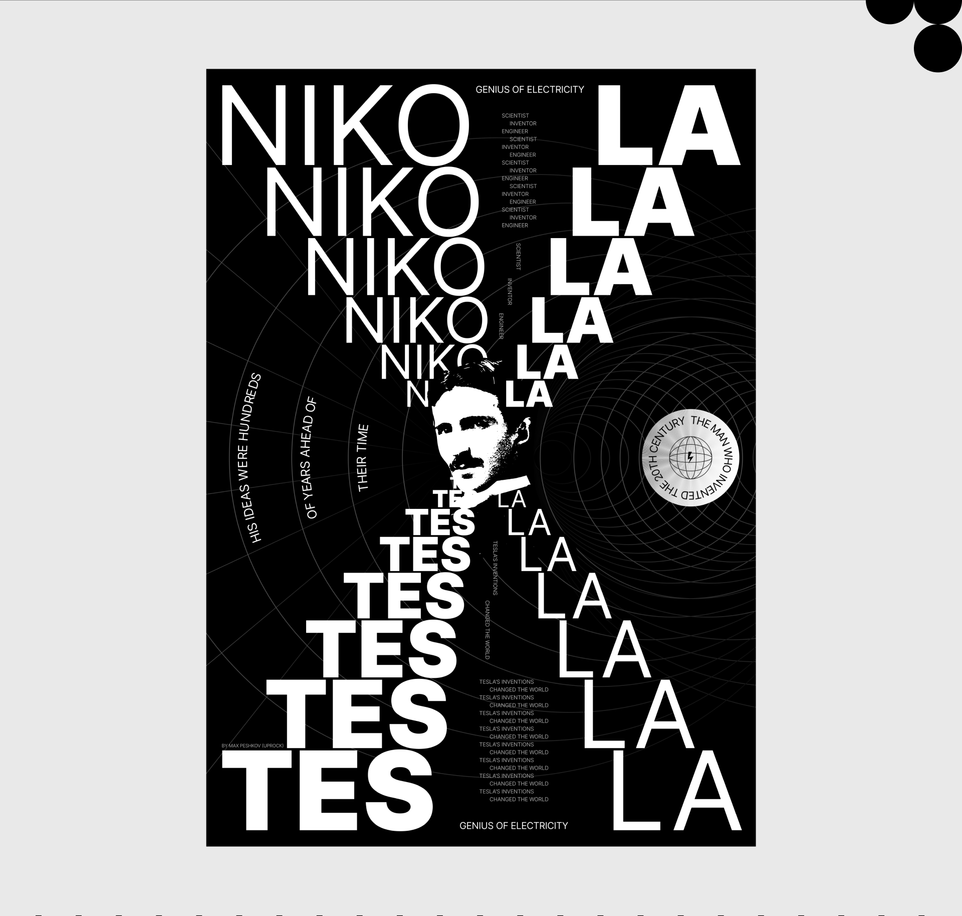 TESLA POSTERS — Изображение №7 — Графика на Dprofile