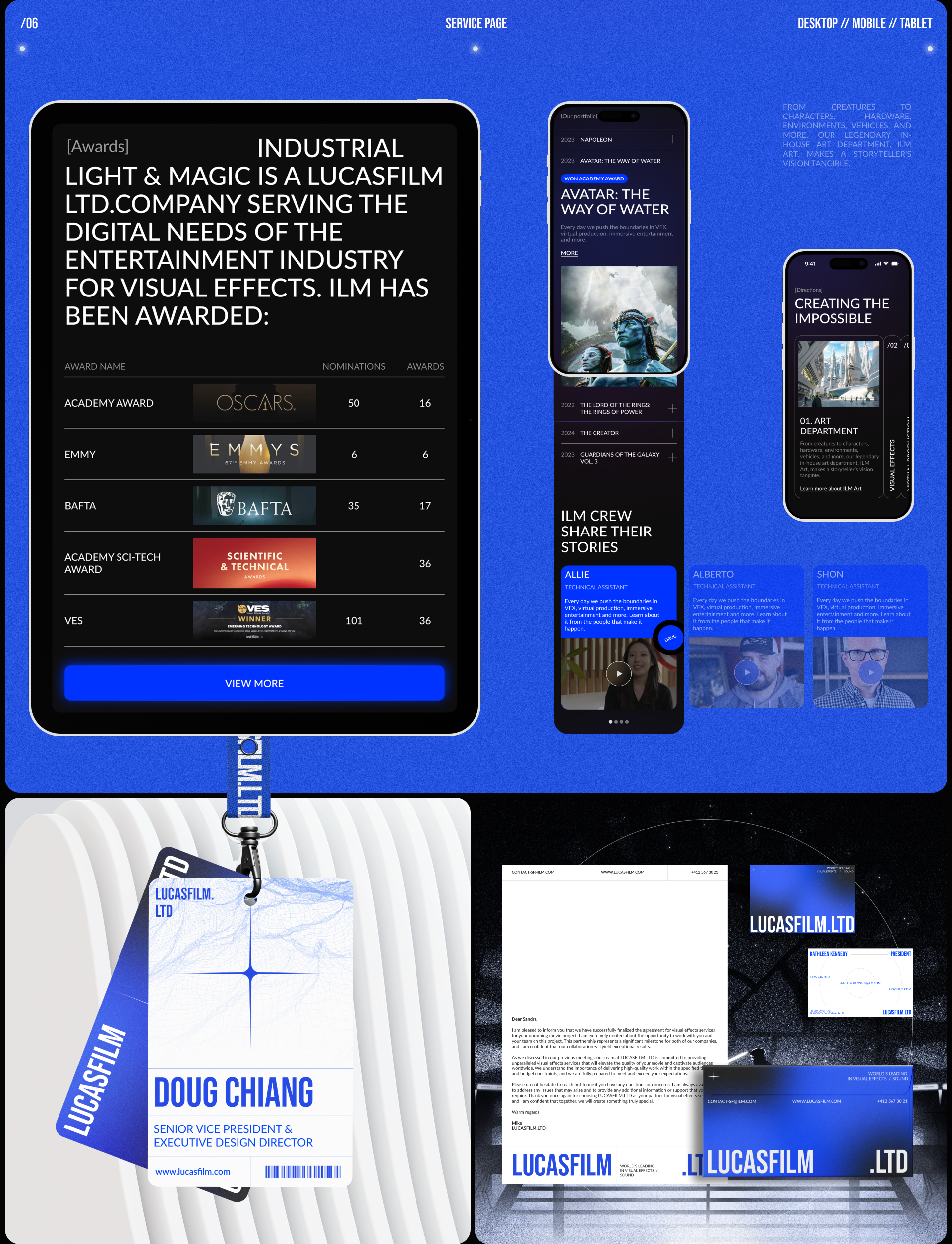 LUCASFILM.LTD | Corporate website — Изображение №10 — Интерфейсы на Dprofile