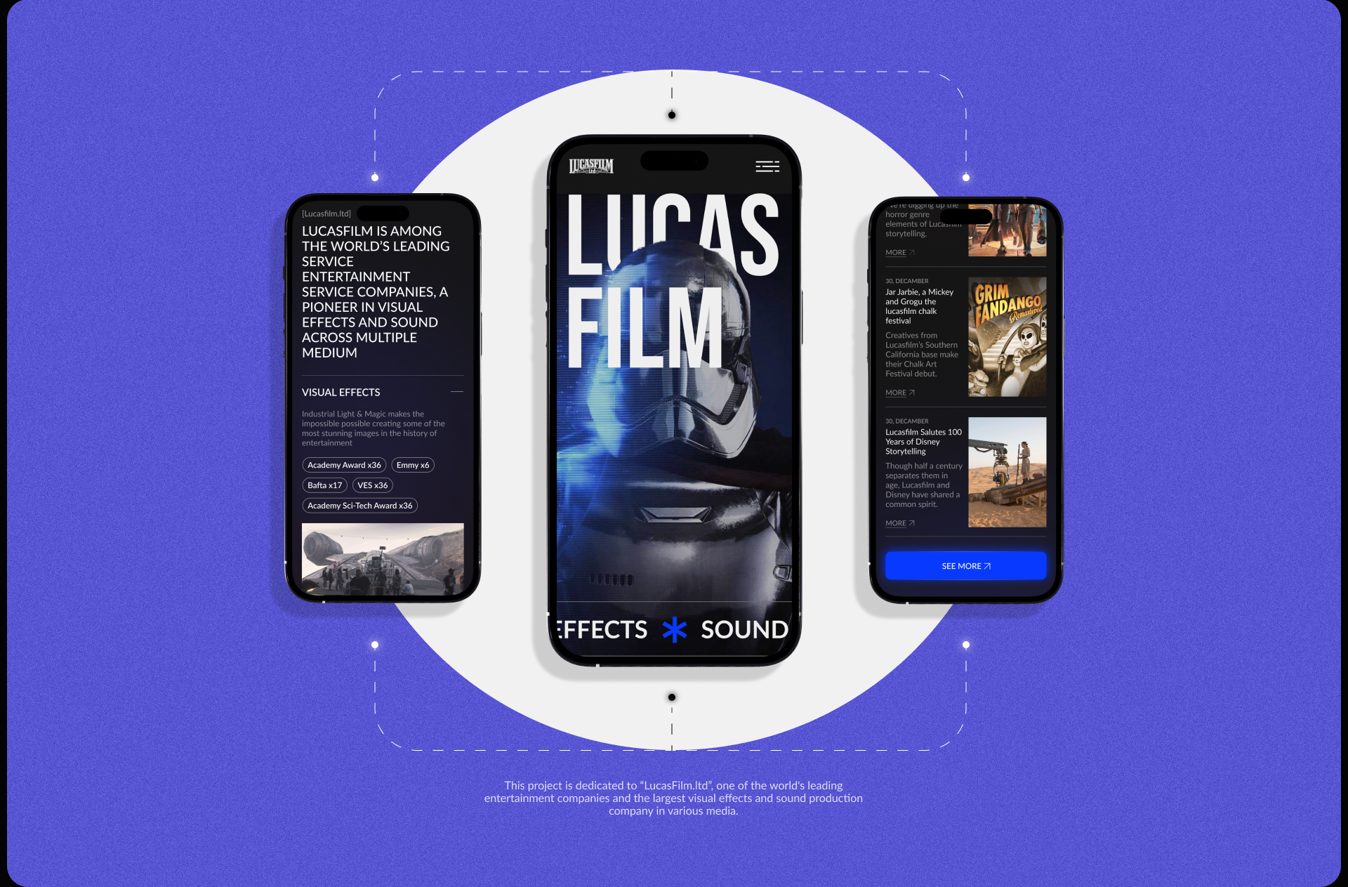 LUCASFILM.LTD | Corporate website — Изображение №4 — Интерфейсы на Dprofile