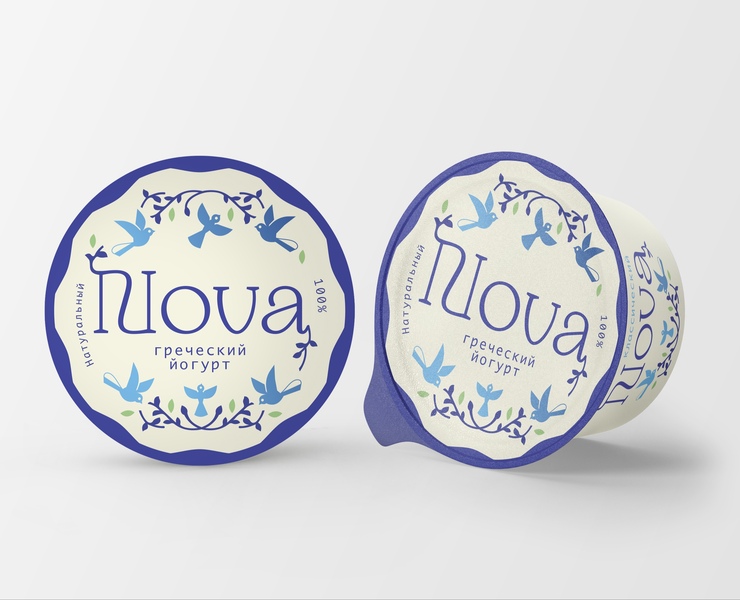 greek yogurt NOVA. Concept — Брендинг, Графика на Dprofile