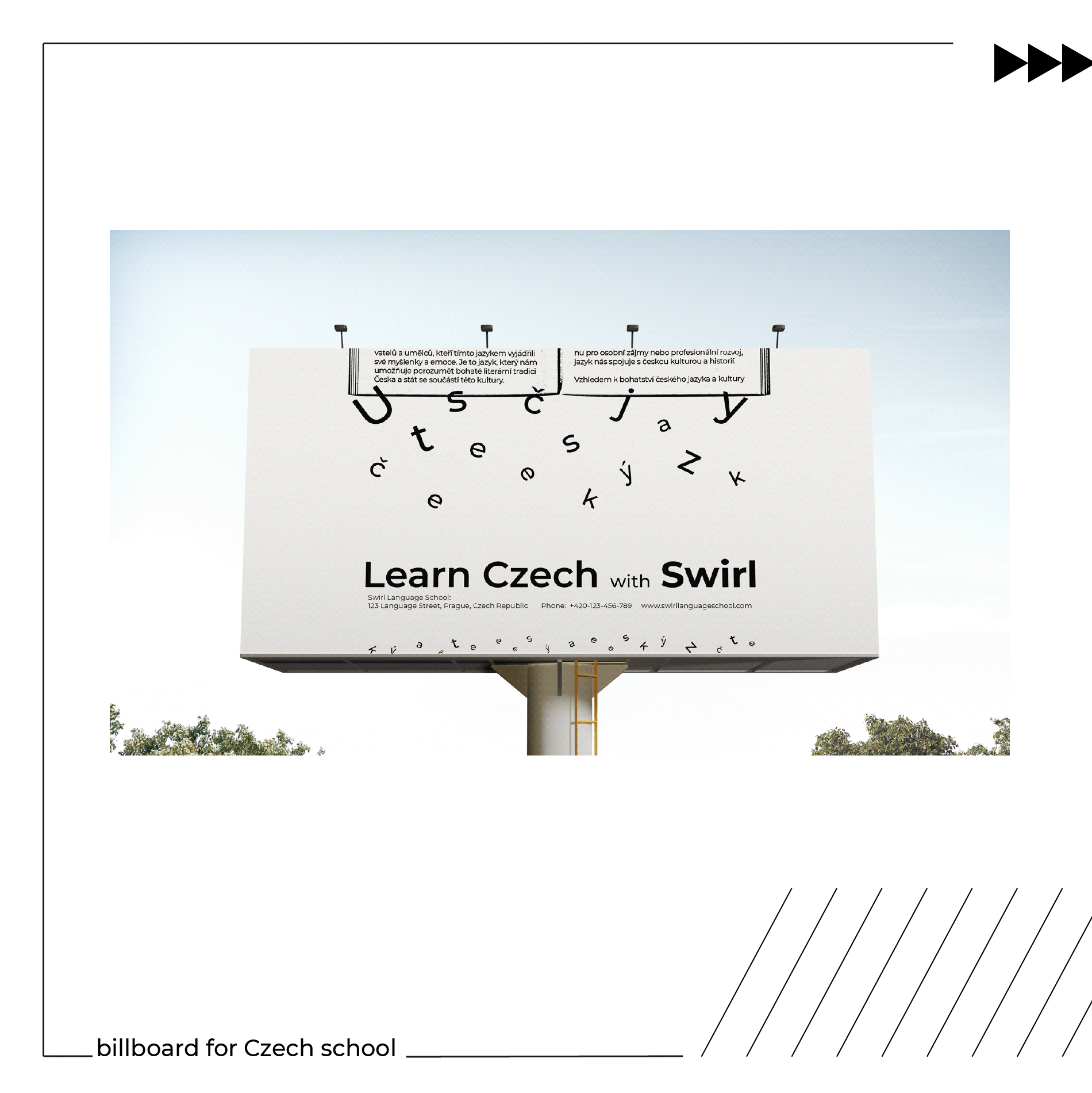 Биллборд для языковой школы — Изображение №2 — Брендинг, Графика на Dprofile