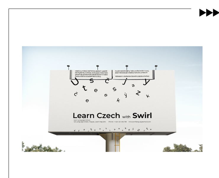 Биллборд для языковой школы — Брендинг, Графика на Dprofile