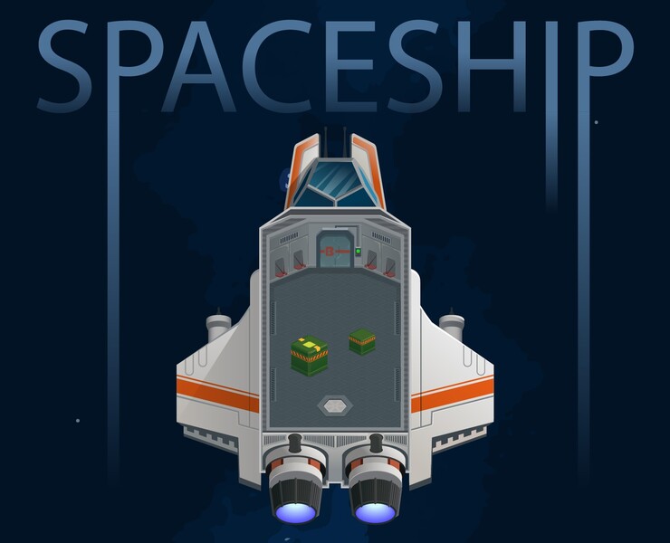 Spaceship (2021) — Иллюстрация, Графика на Dprofile