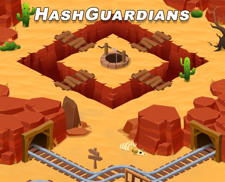 HashGuardians - Wild West (2021) — Интерфейсы, Иллюстрация на Dprofile