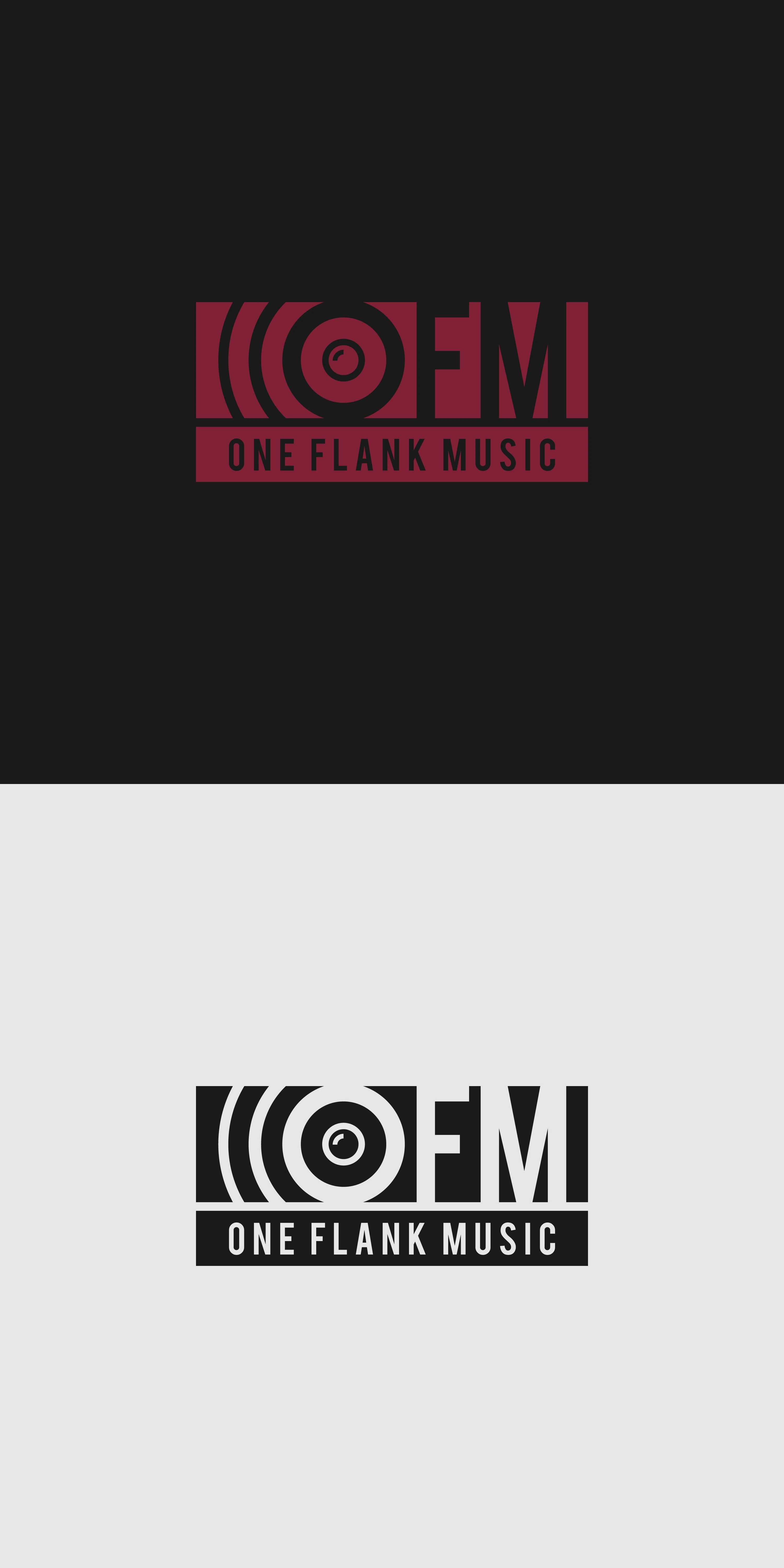 Логотип ONE FLANK MUSIC — Изображение №2 — Брендинг, Графика на Dprofile