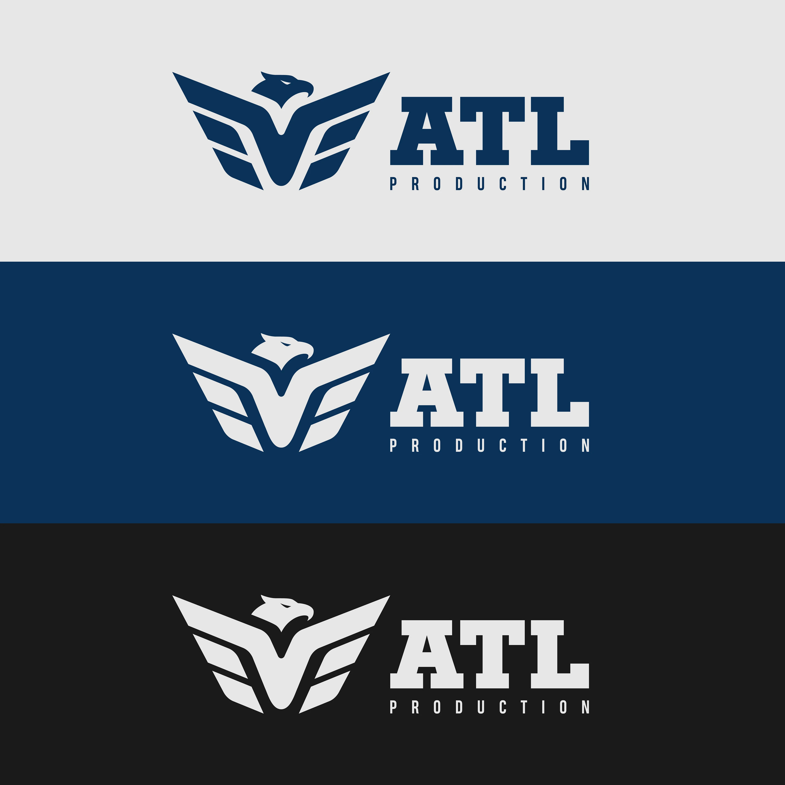 Логотип ATL PRODUCTION — Изображение №3 — Брендинг, Графика на Dprofile