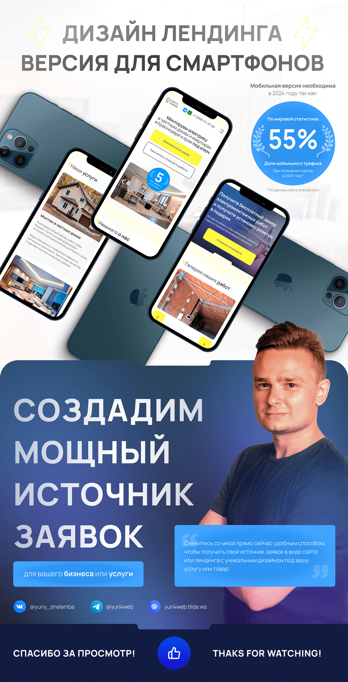 Landing page для электриков — Изображение №5 — Интерфейсы на Dprofile