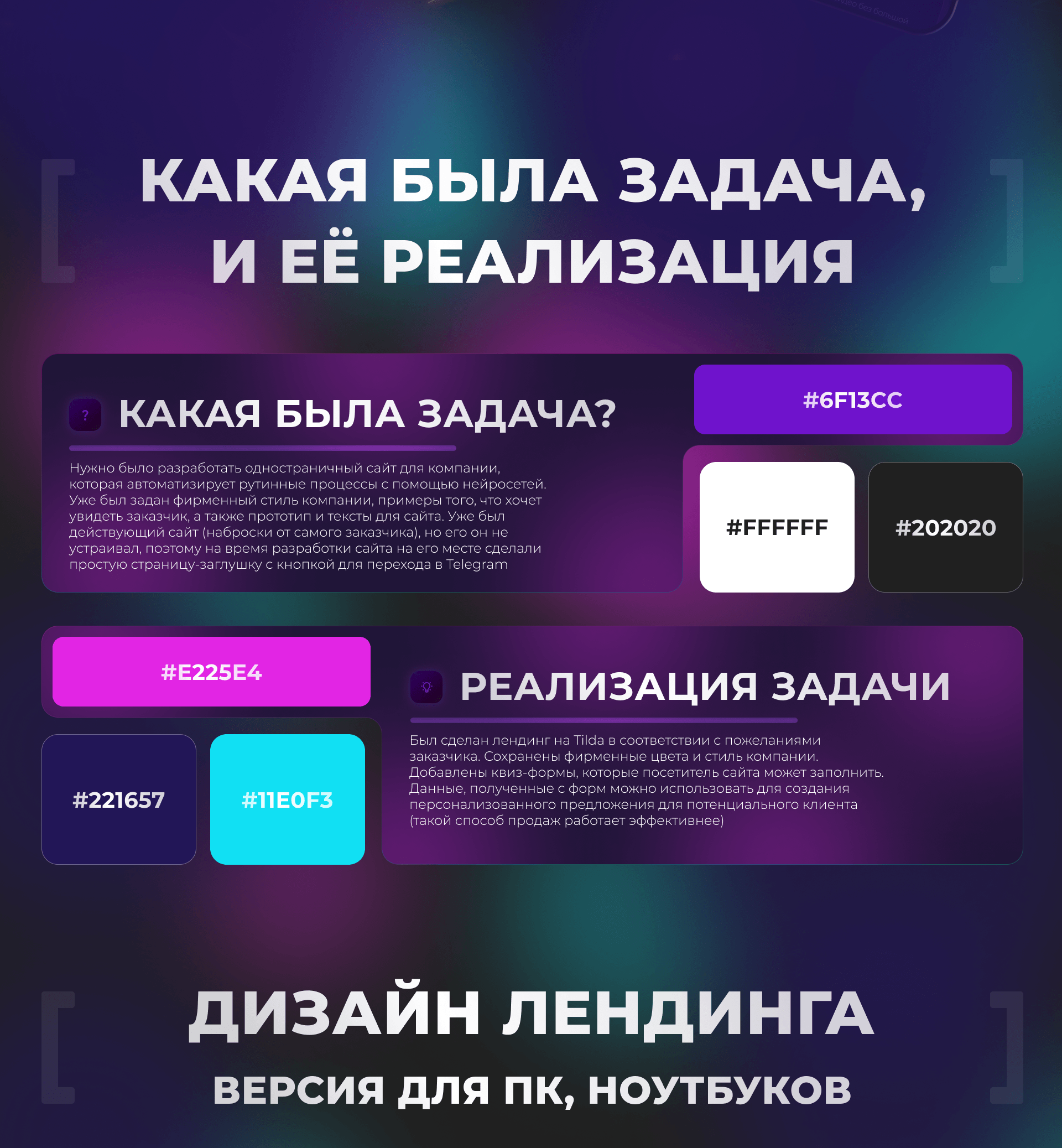 Landing Page по внедрению нейросетей в бизнес — Изображение №2 — Интерфейсы, Анимация на Dprofile