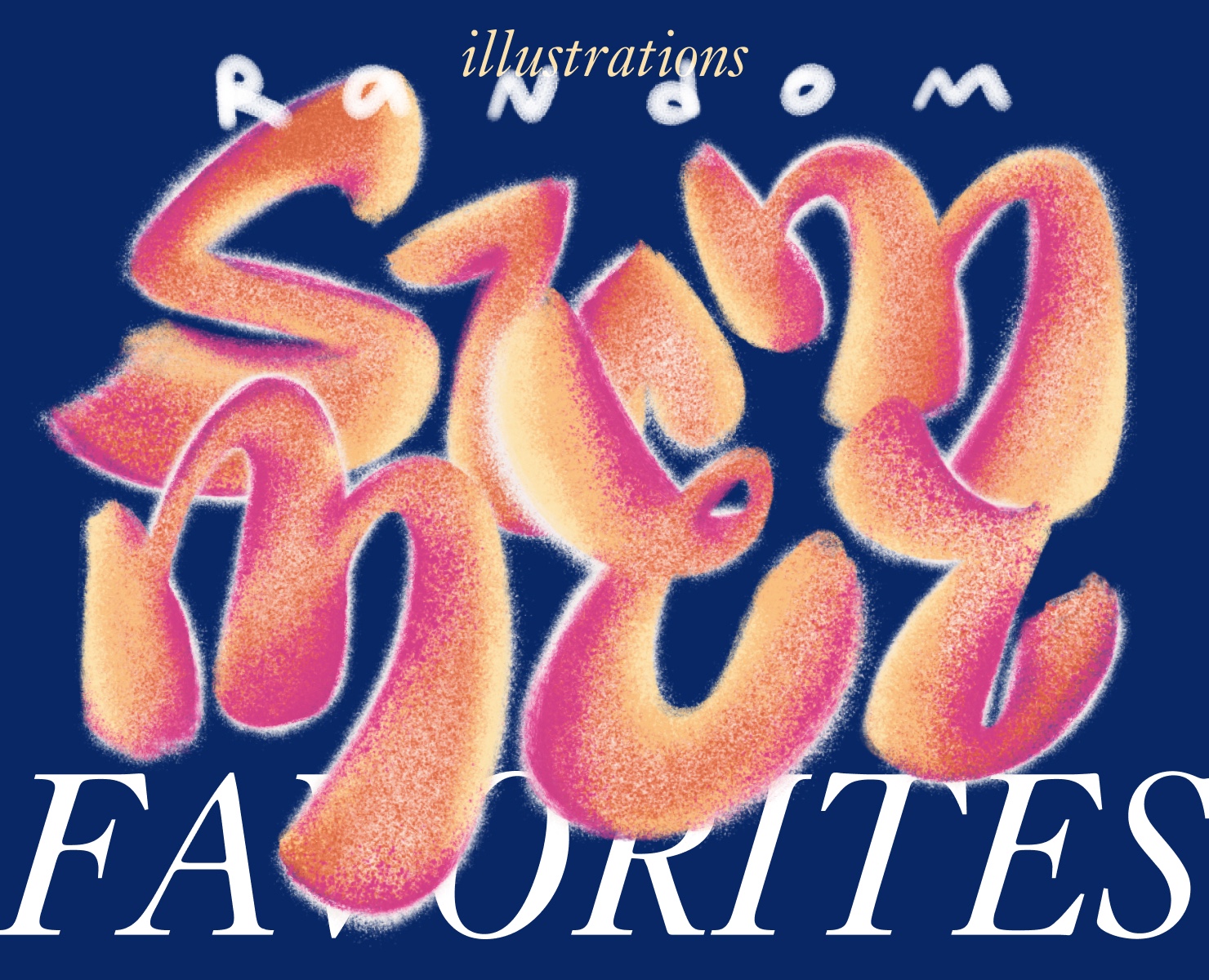 Lettering, Illustrations|Random summer favorites — Иллюстрация, Графика на Dprofile