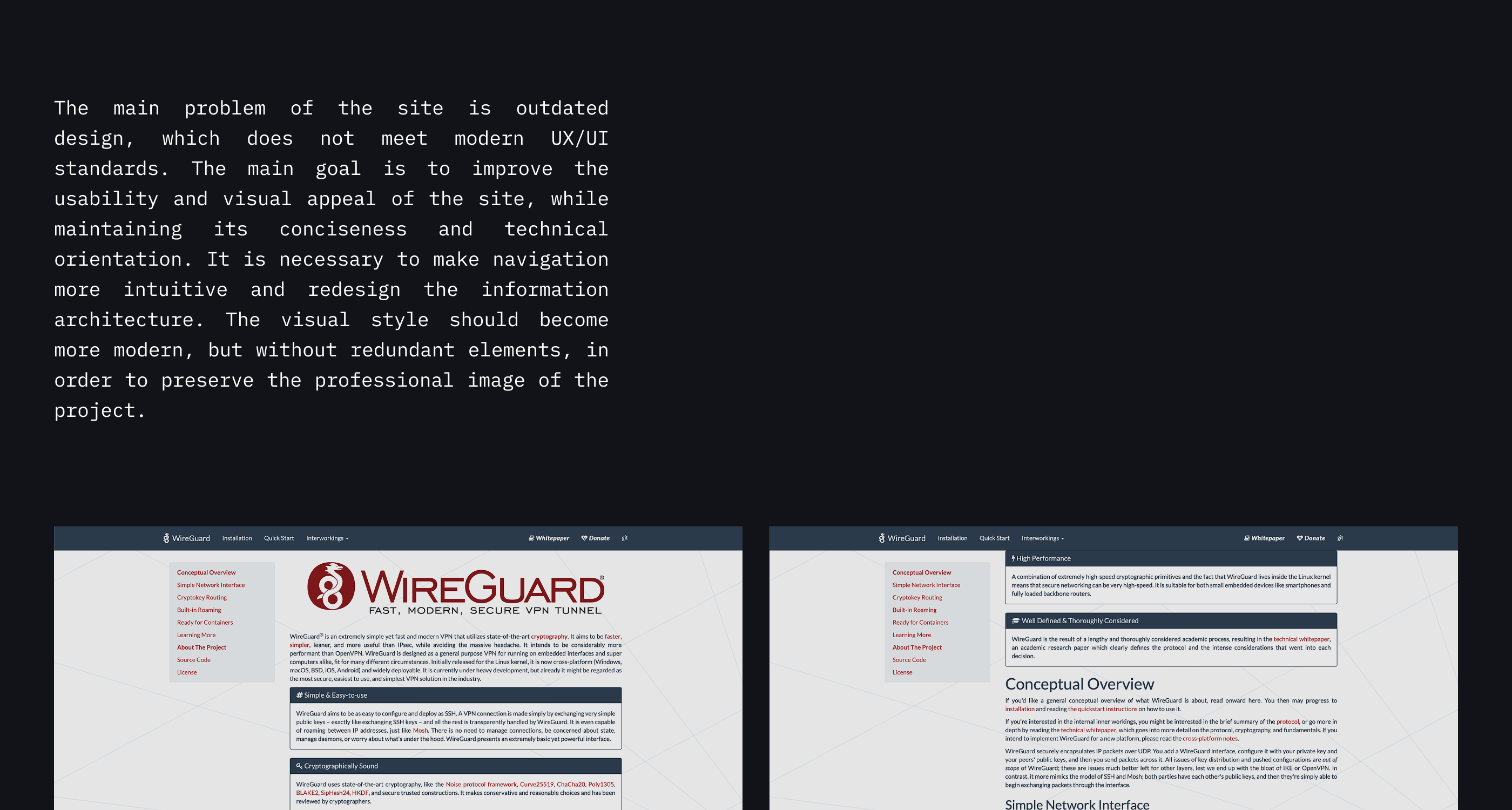 WireGuard | Redesign Concept — Изображение №2 — Интерфейсы, Графика на Dprofile