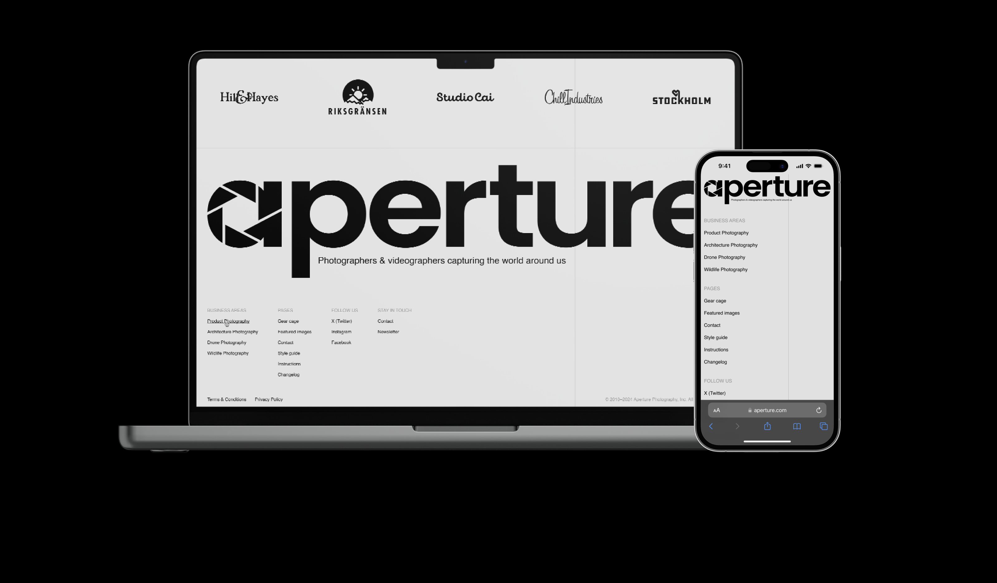 Aperture Studios | Redesign Concept — Изображение №10 — Интерфейсы, Брендинг на Dprofile