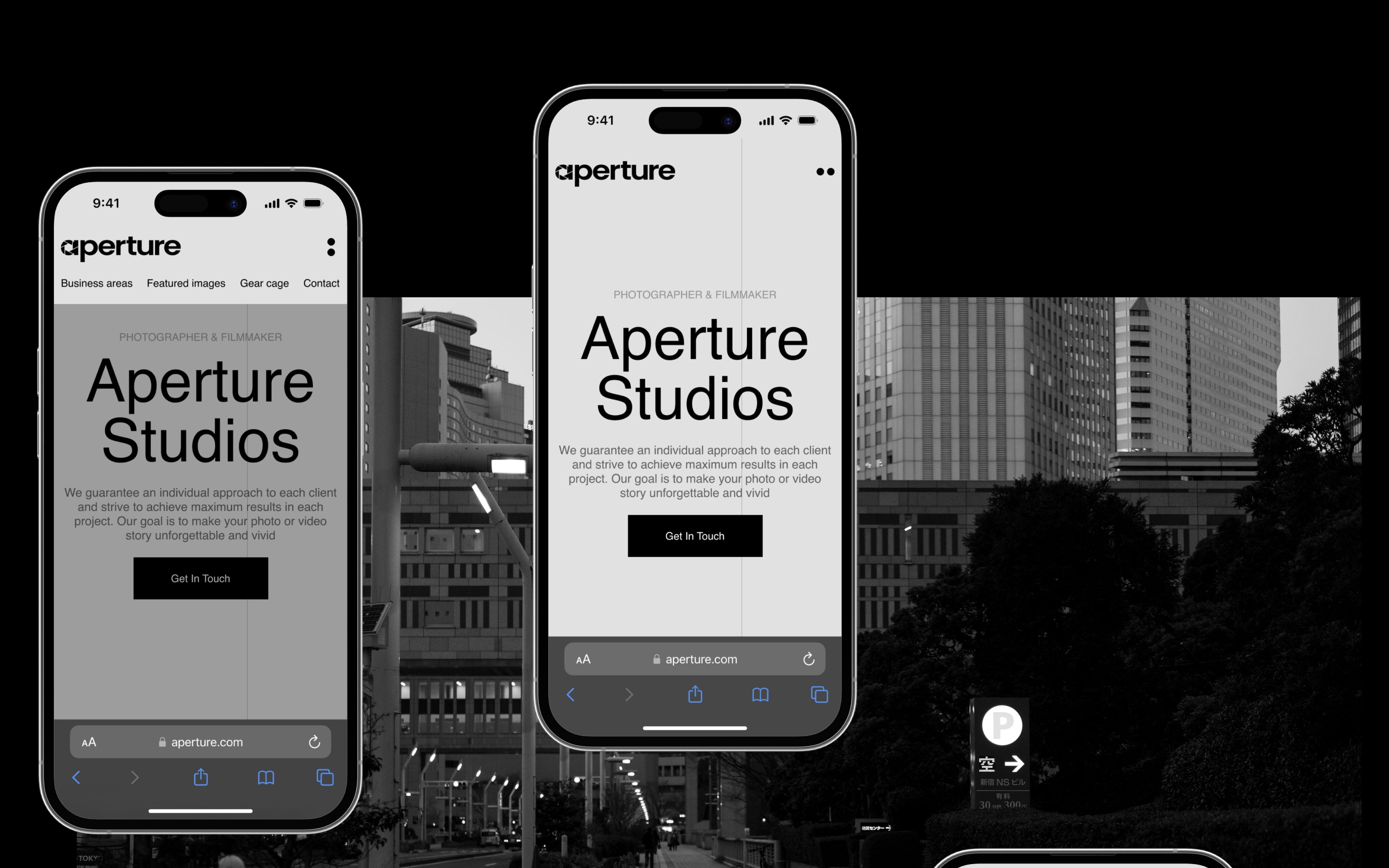 Aperture Studios | Redesign Concept — Изображение №5 — Интерфейсы, Брендинг на Dprofile