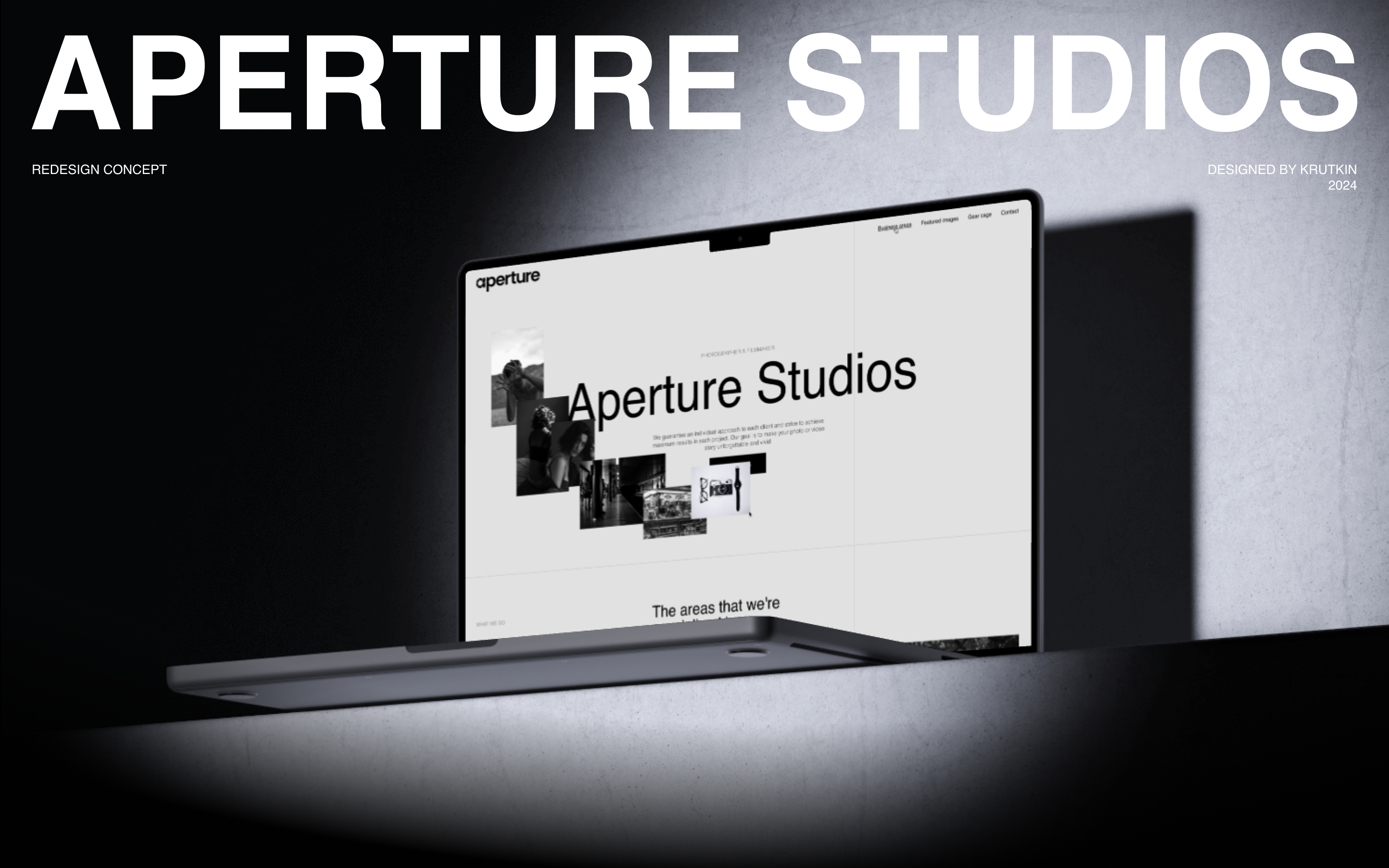 Aperture Studios | Redesign Concept — Изображение №1 — Интерфейсы, Брендинг на Dprofile
