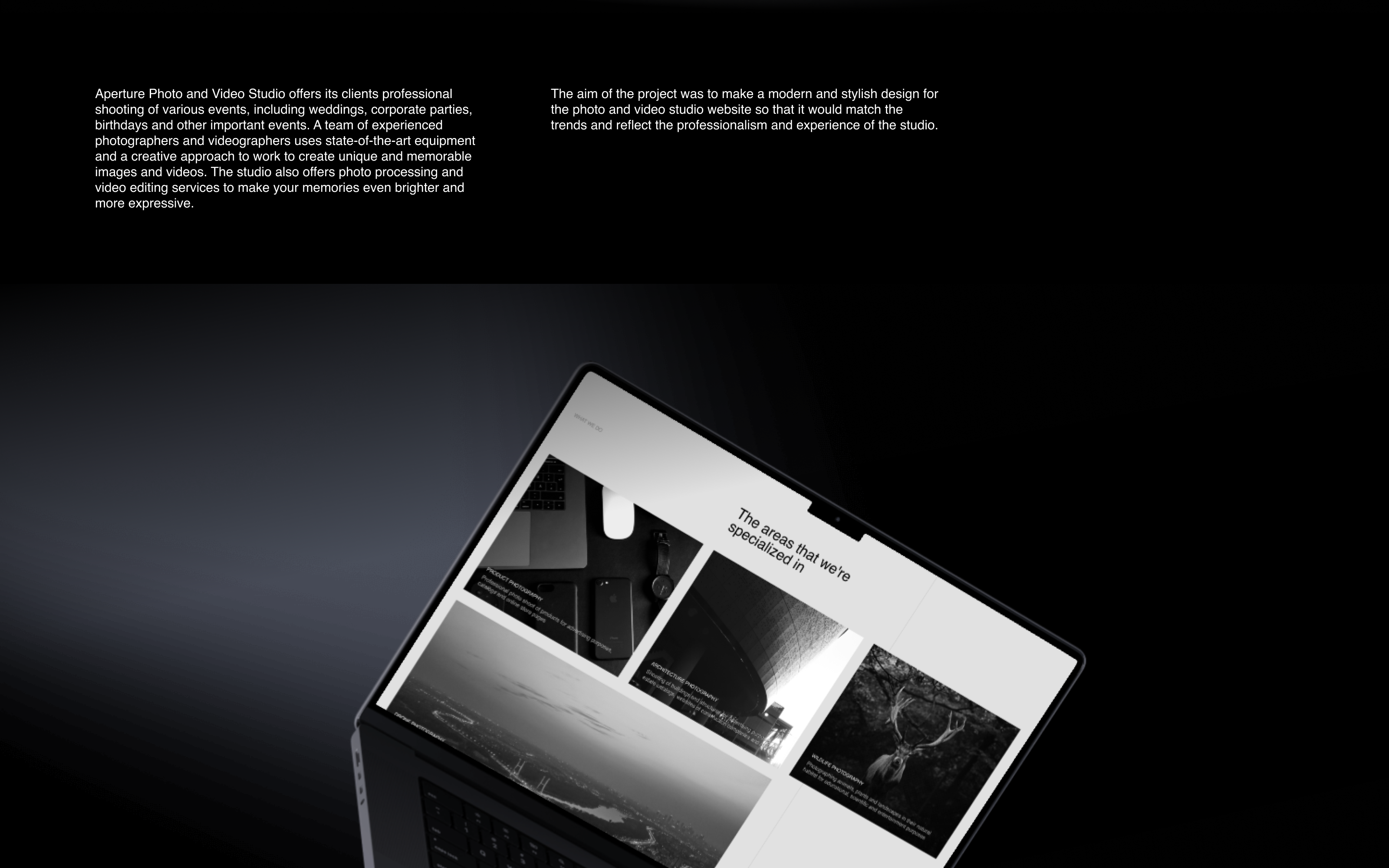Aperture Studios | Redesign Concept — Изображение №2 — Интерфейсы, Брендинг на Dprofile