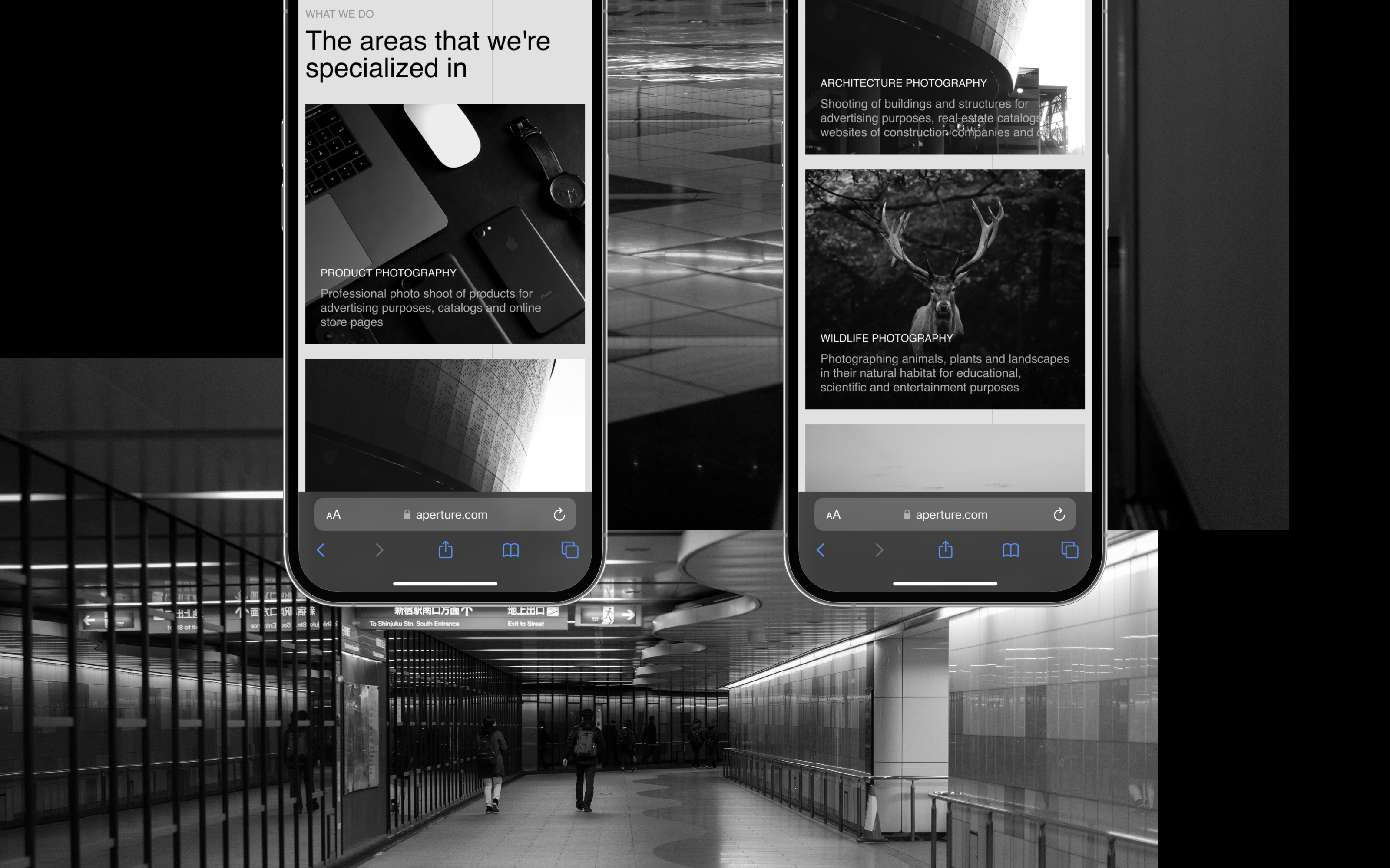 Aperture Studios | Redesign Concept — Изображение №7 — Интерфейсы, Брендинг на Dprofile