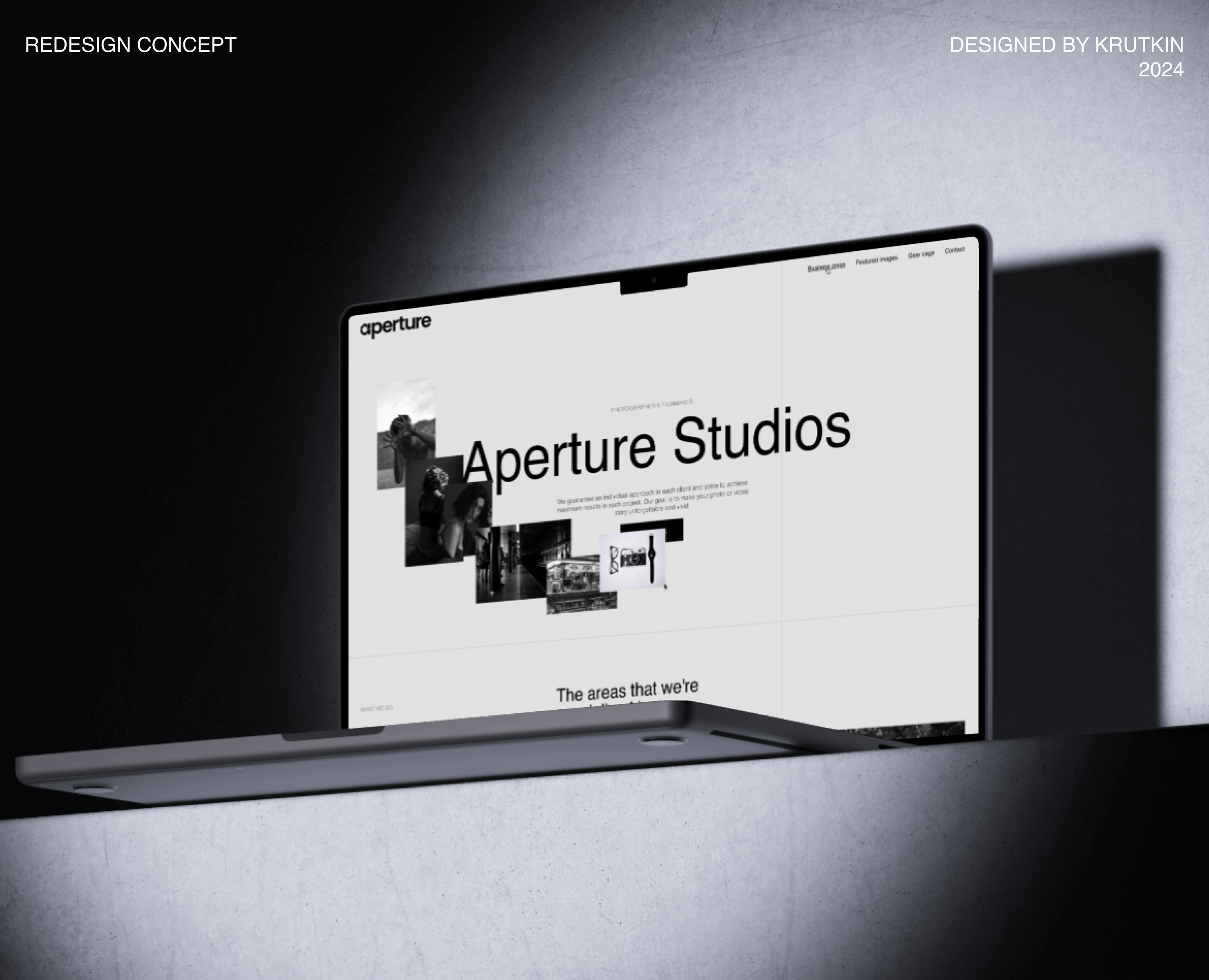 Aperture Studios | Redesign Concept — Интерфейсы, Брендинг на Dprofile