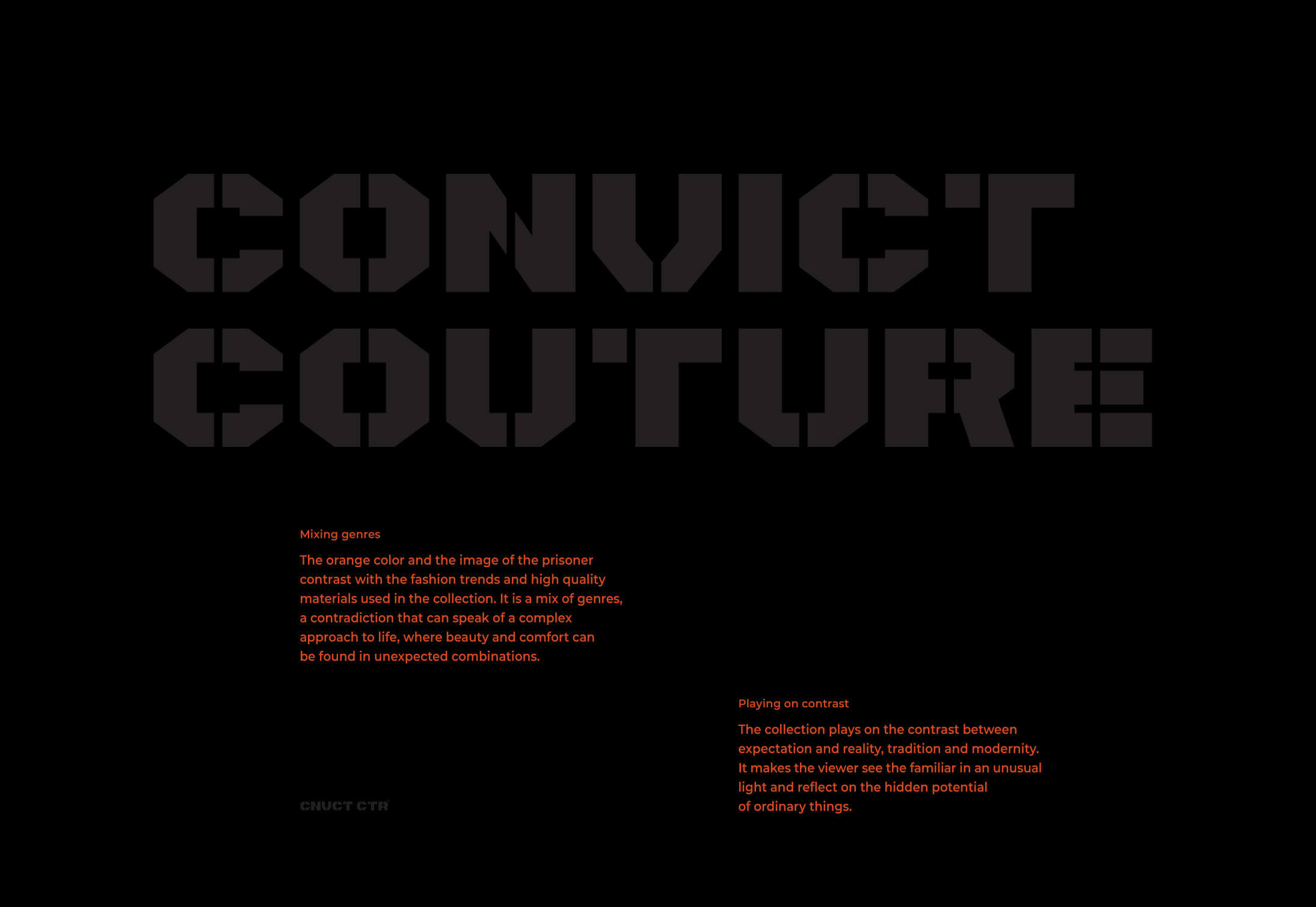convict couture® — Изображение №3 — Брендинг, Маркетинг на Dprofile